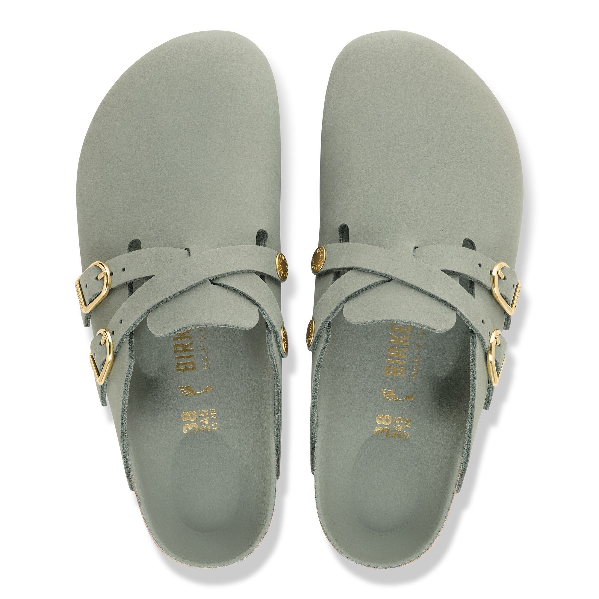 Сабо Birkenstock Blair Natural Leather Oiled, цвет: Чистый шалфейный — фото 2