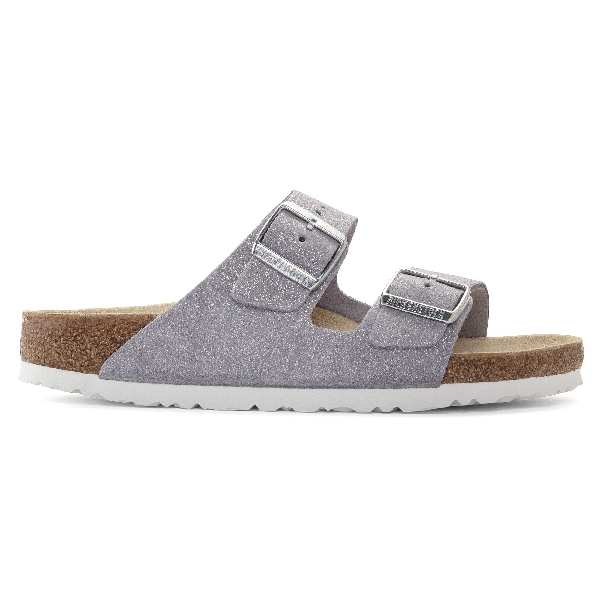 Женские сандалии Birkenstock Arizona Suede Leather, цвет: Фиолетовый туманный — фото 3