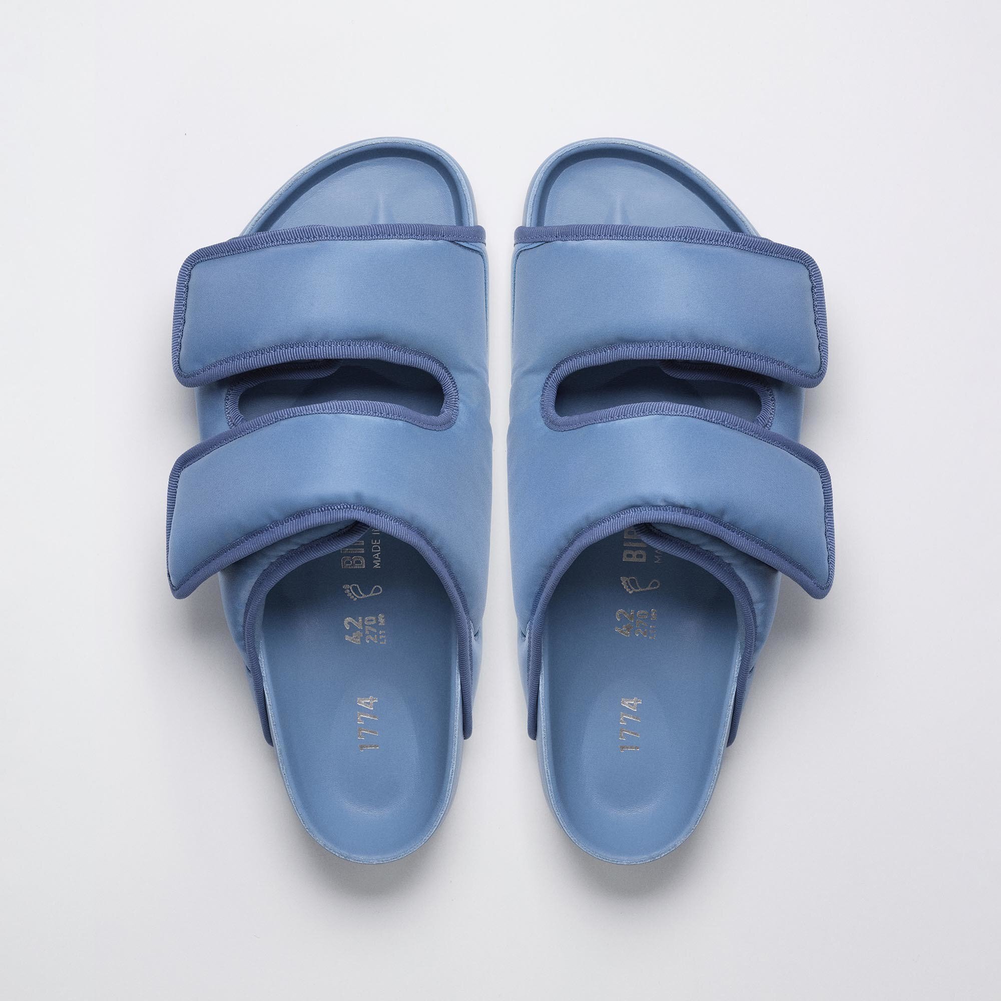 1774 Arizona Cosny Nylon in Color Faded Denim | BIRKENSTOCK US