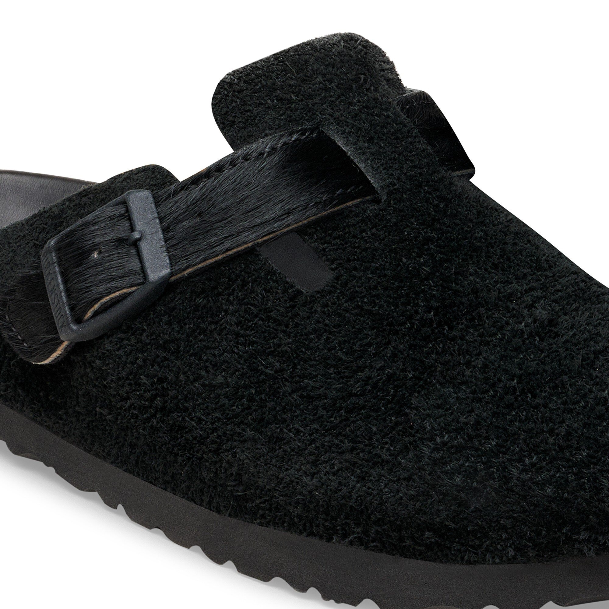 Сабо Birkenstock Boston Suede Leather/Fur, цвет: Чёрный — фото 4