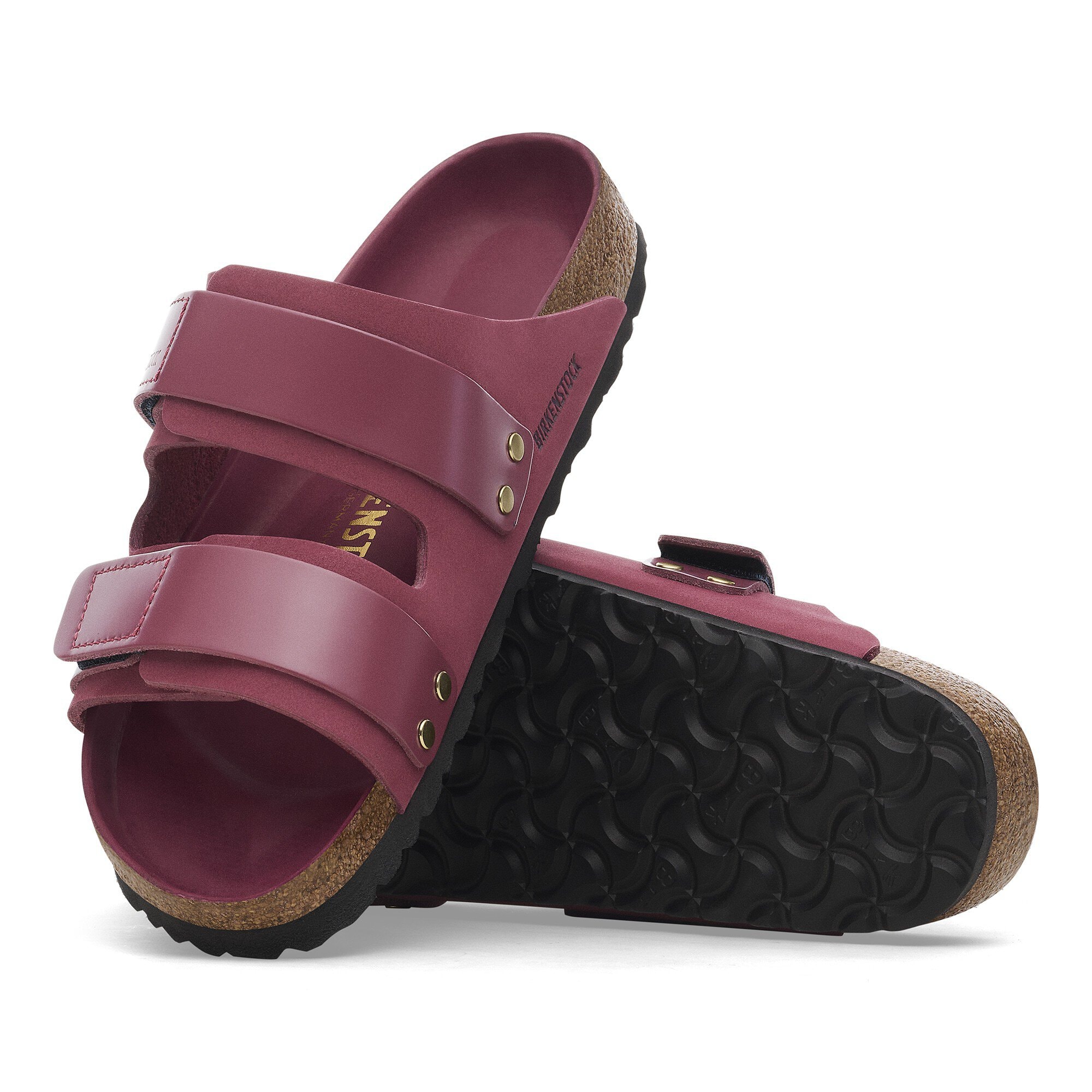 Женские сандалии Birkenstock Uji Nubuck Leather, цвет: Ягодный — фото 4