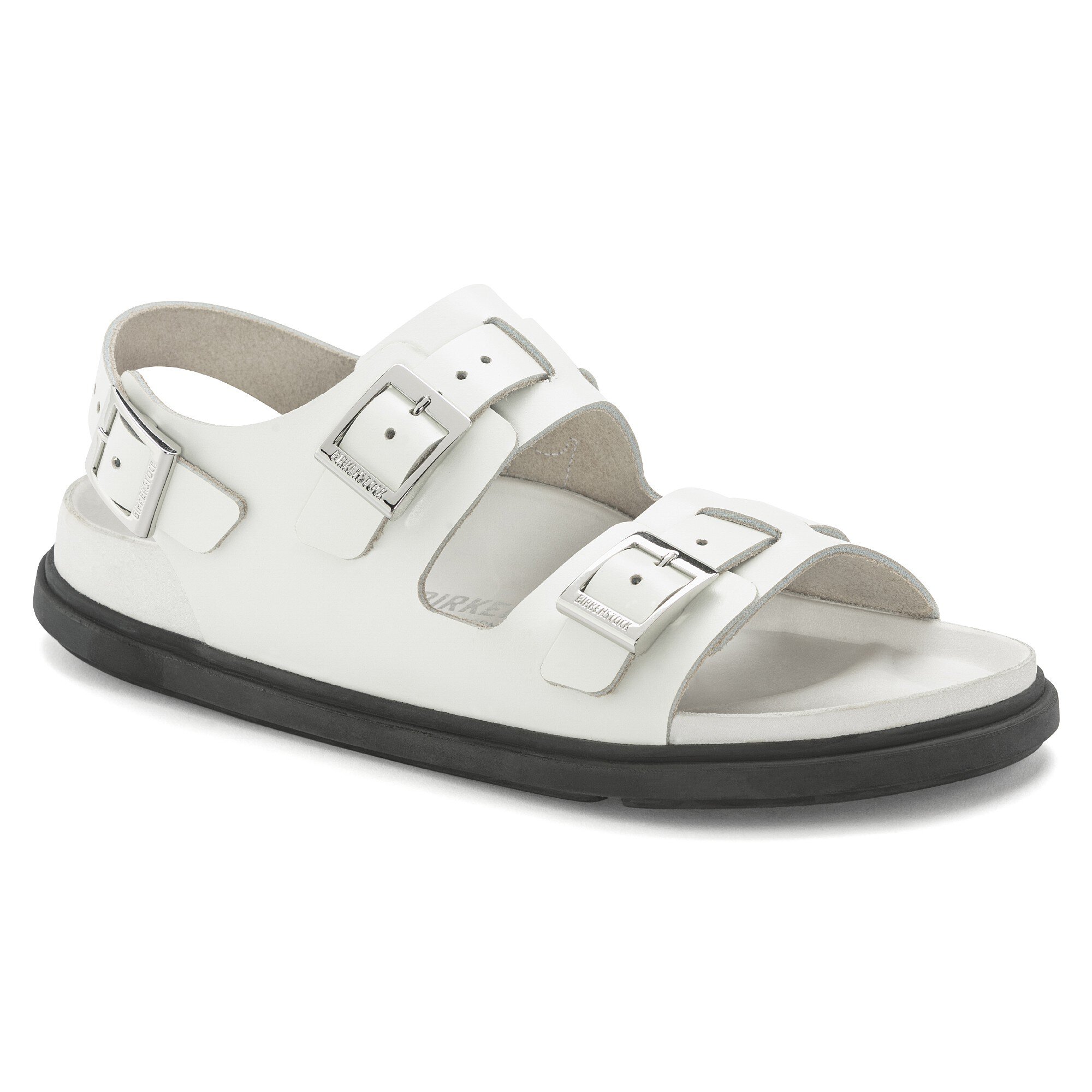 BIRKENSTOCK カンヌ39 250 Cannes Leather in Color White | BIRKENSTOCK US