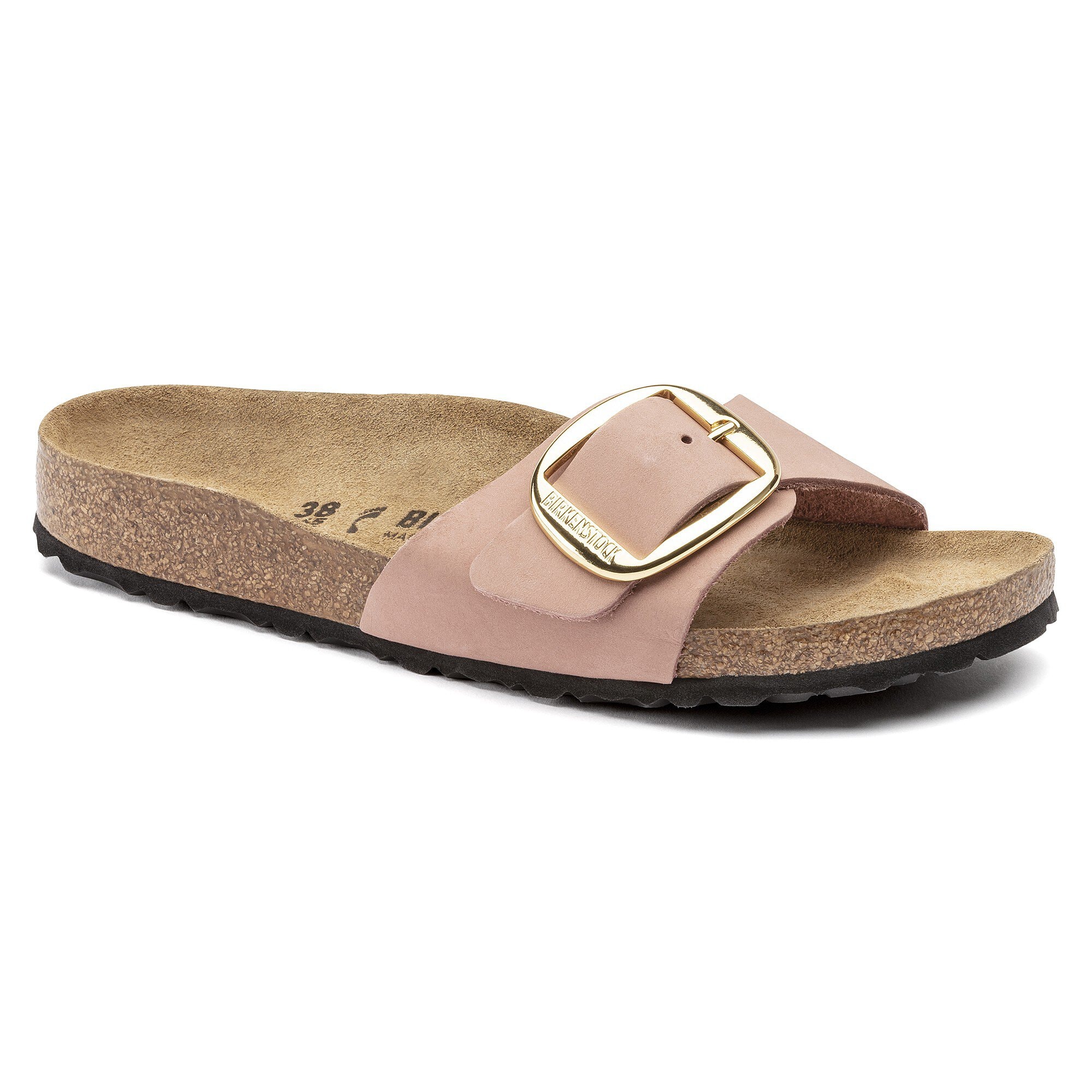 Madrid Big Buckle Nubuck Leather in Color Old Rose | BIRKENSTOCK US