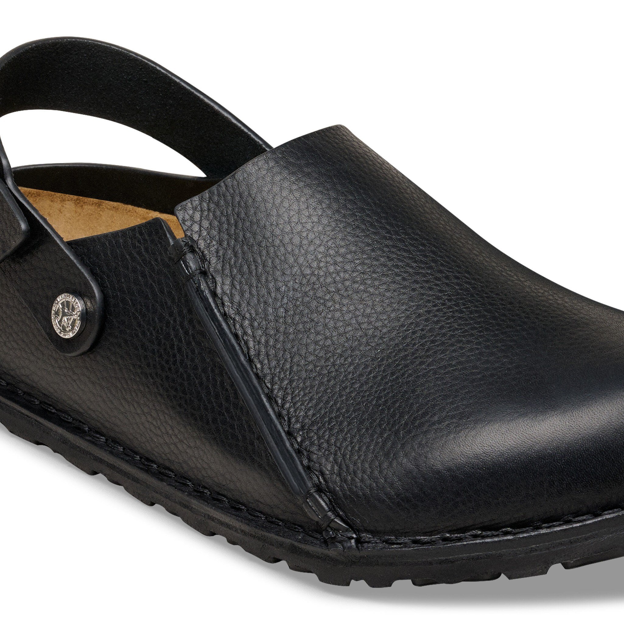 Сабо Birkenstock Lutry Premium Natural Leather, цвет: Чёрный — фото 8