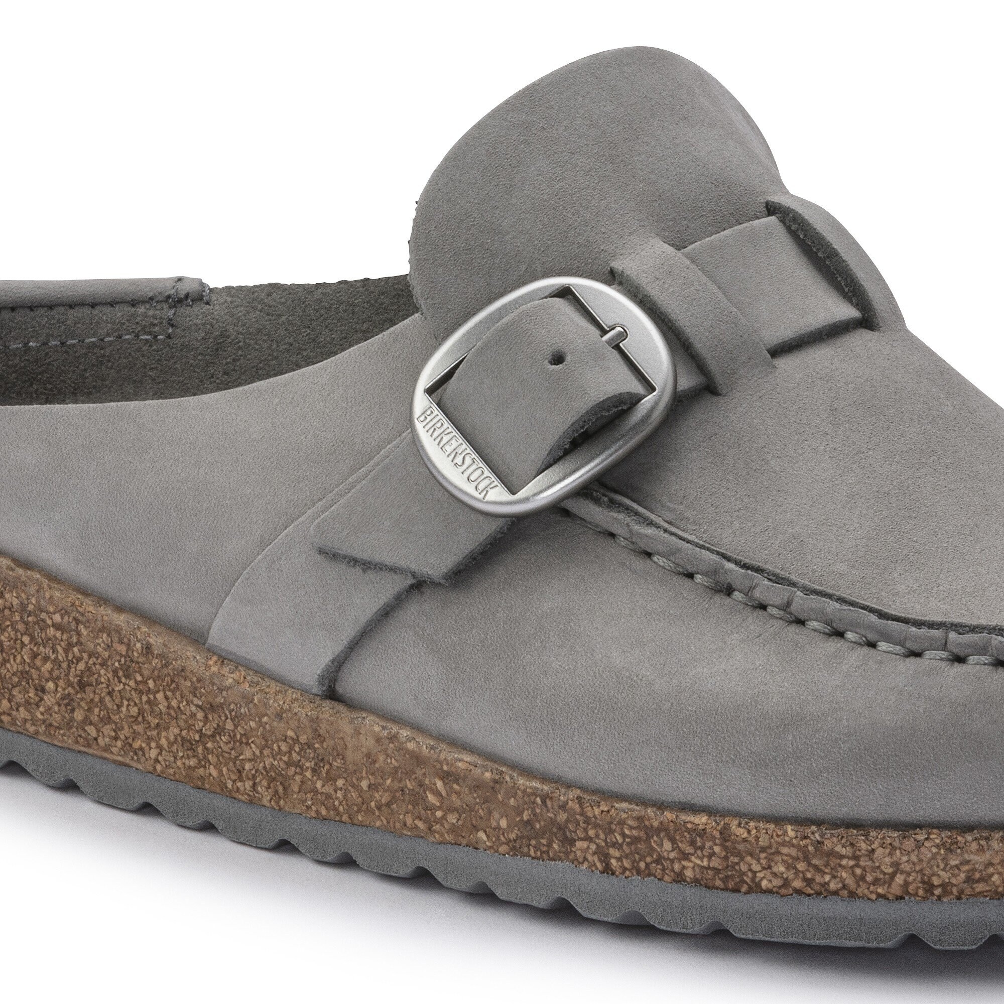 Сабо Birkenstock Buckley Nubuck Leather, цвет: Серый — фото 6