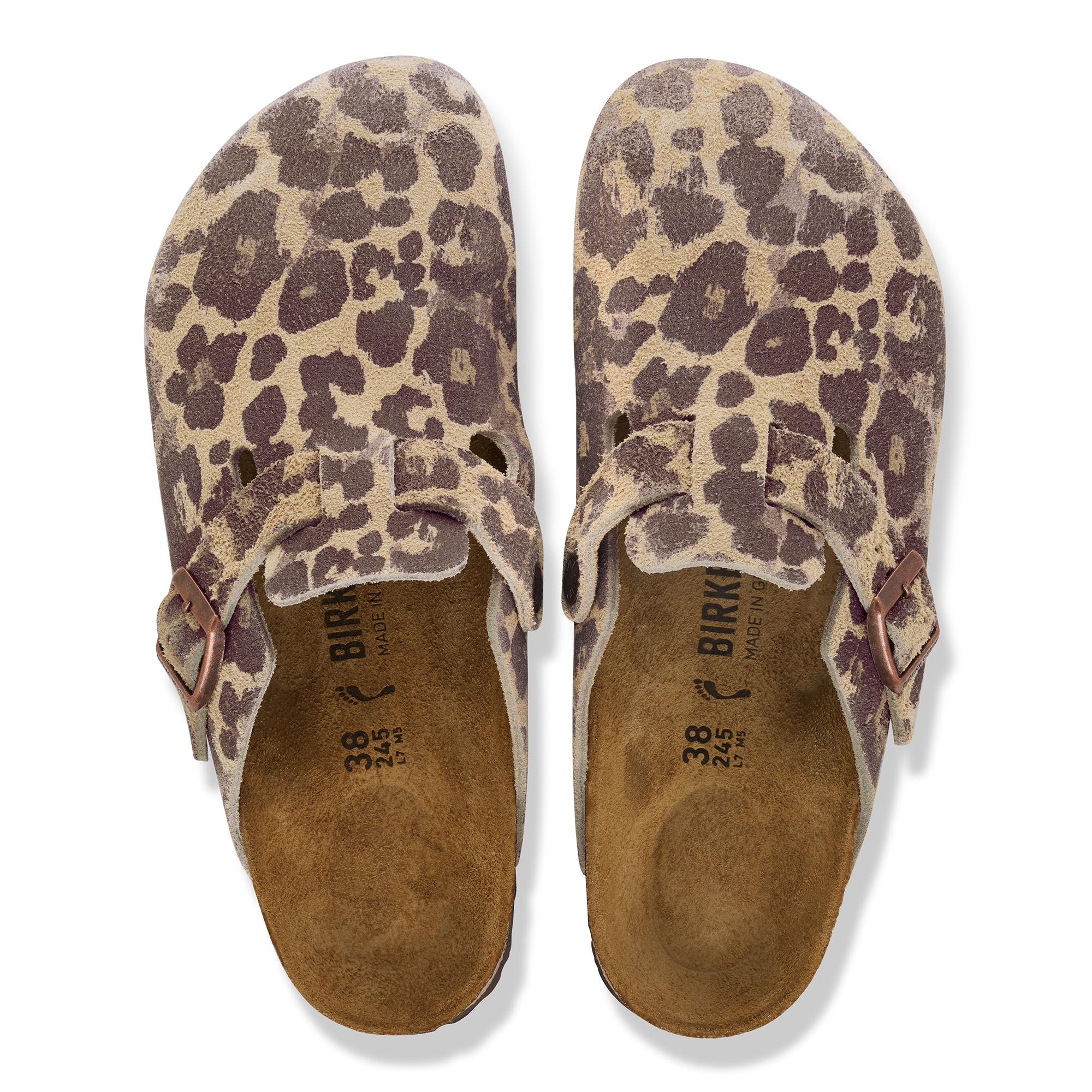 Сабо Birkenstock Boston Suede Leather, цвет: Leo Sandcastle — фото 2