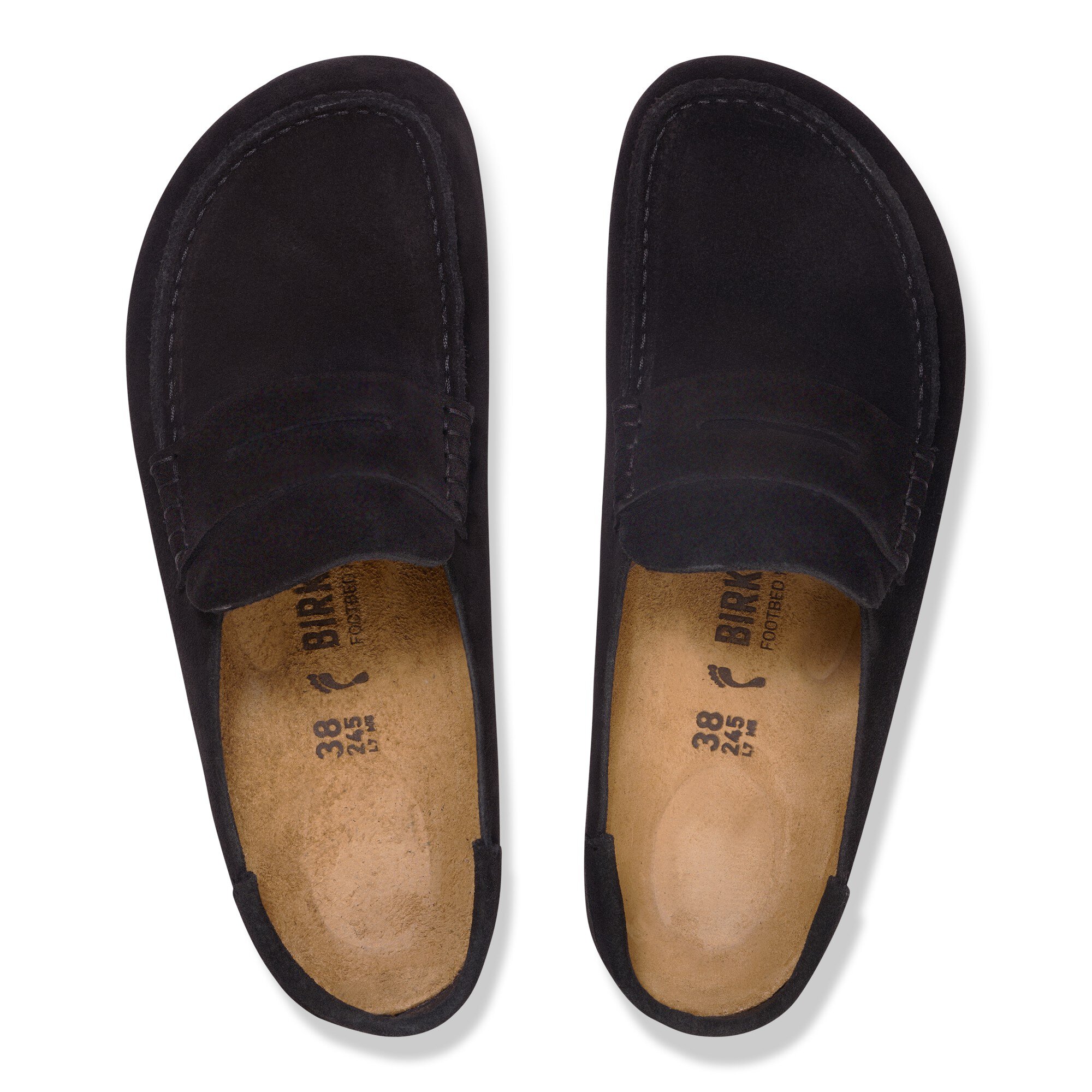 Сабо Birkenstock Naples Wrapped Suede Leather, цвет: Чёрный — фото 2