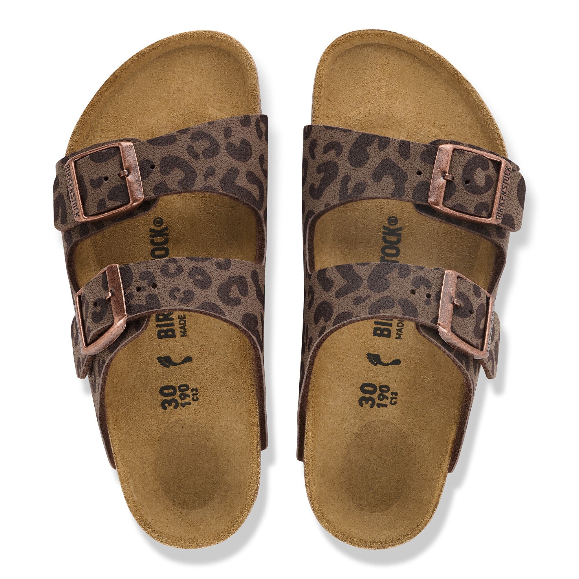 Детские сандалии Birkenstock Arizona Kids Birko-Flor Nubuck, цвет: Мокко, вариант 1 — фото 2