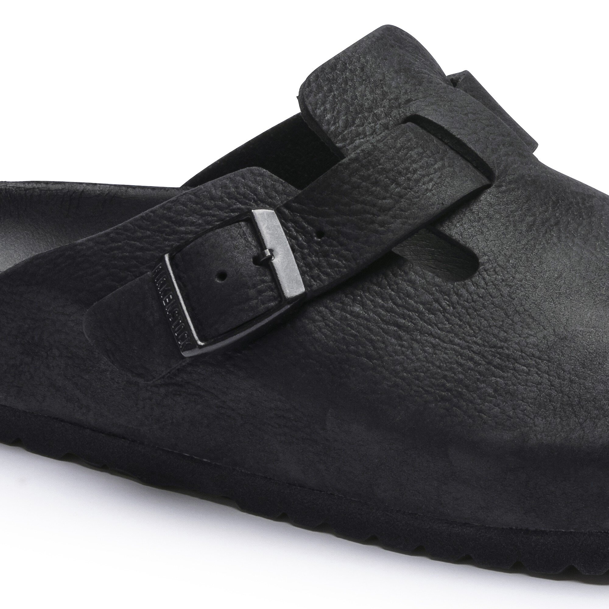 Сабо Birkenstock Boston Natural Leather, цвет: Чёрный — фото 5