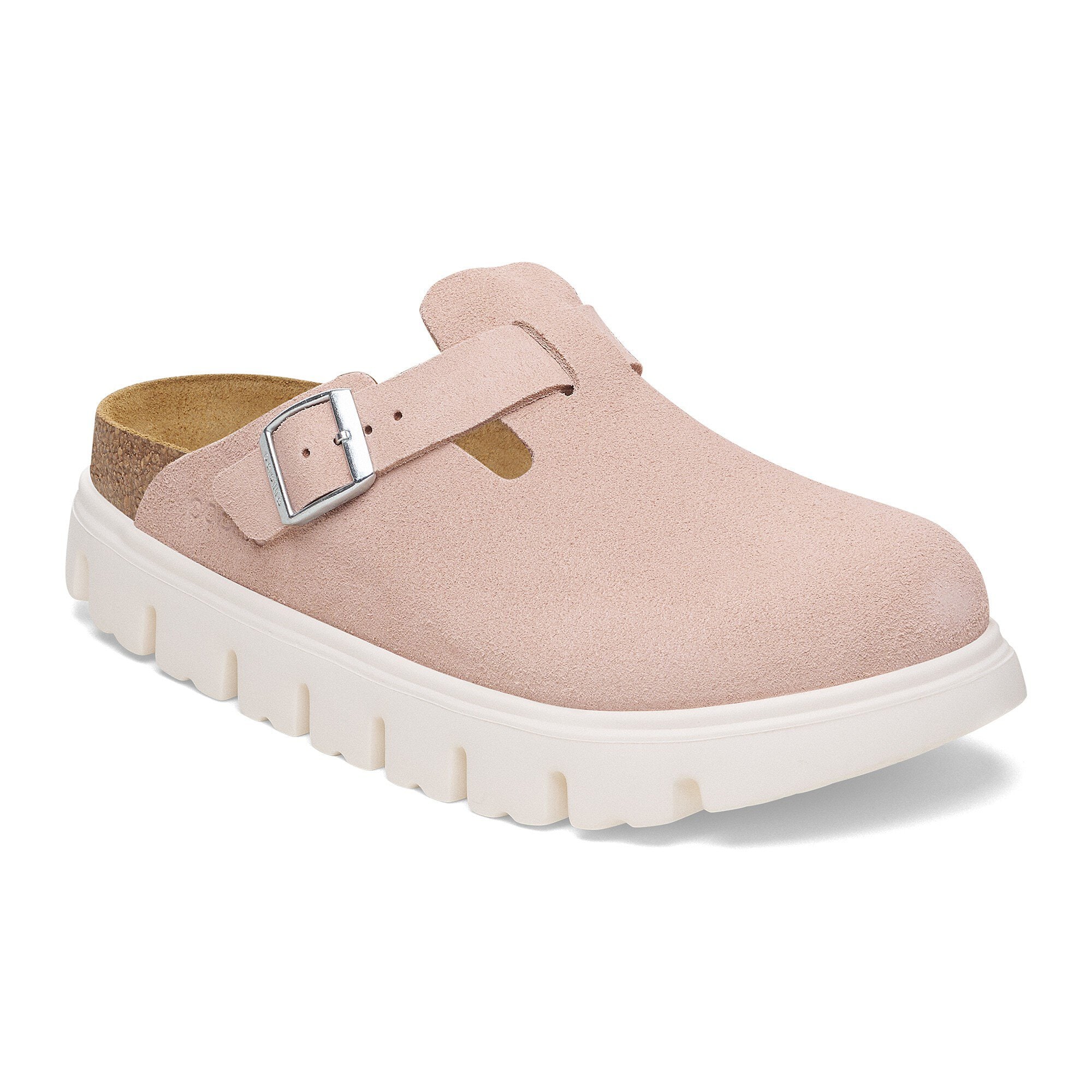 Boston Chunky Suede Leather in Color Light Rose | BIRKENSTOCK US