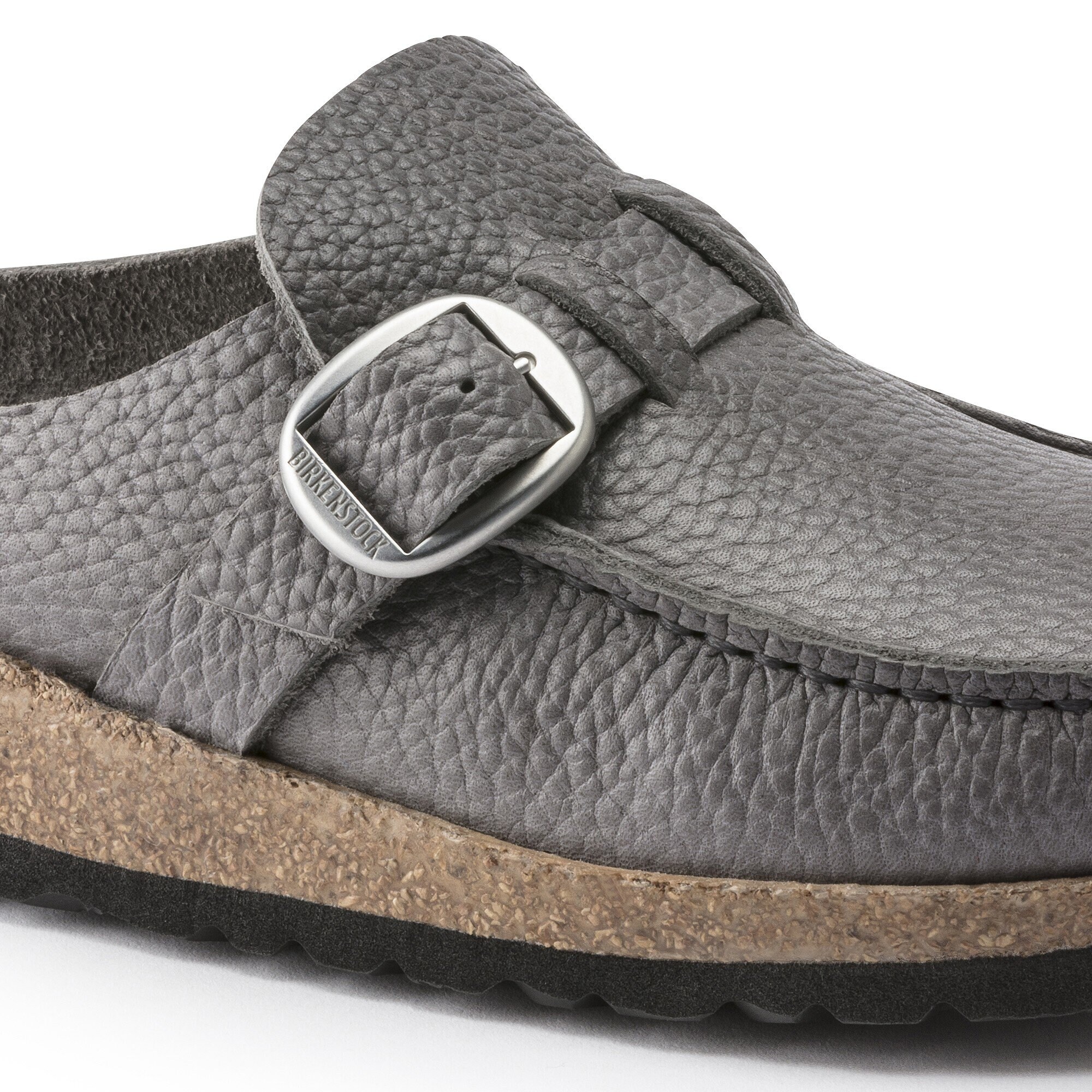 Сабо Birkenstock Buckley Natural Leather Coarsely, цвет: Серый — фото 3