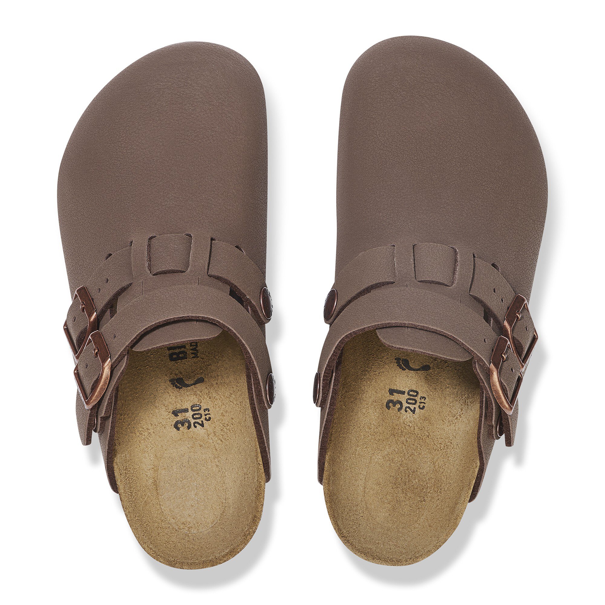 Детские сабо Birkenstock Kay Kids Birko-Flor Nubuck, цвет: Мокко — фото 2
