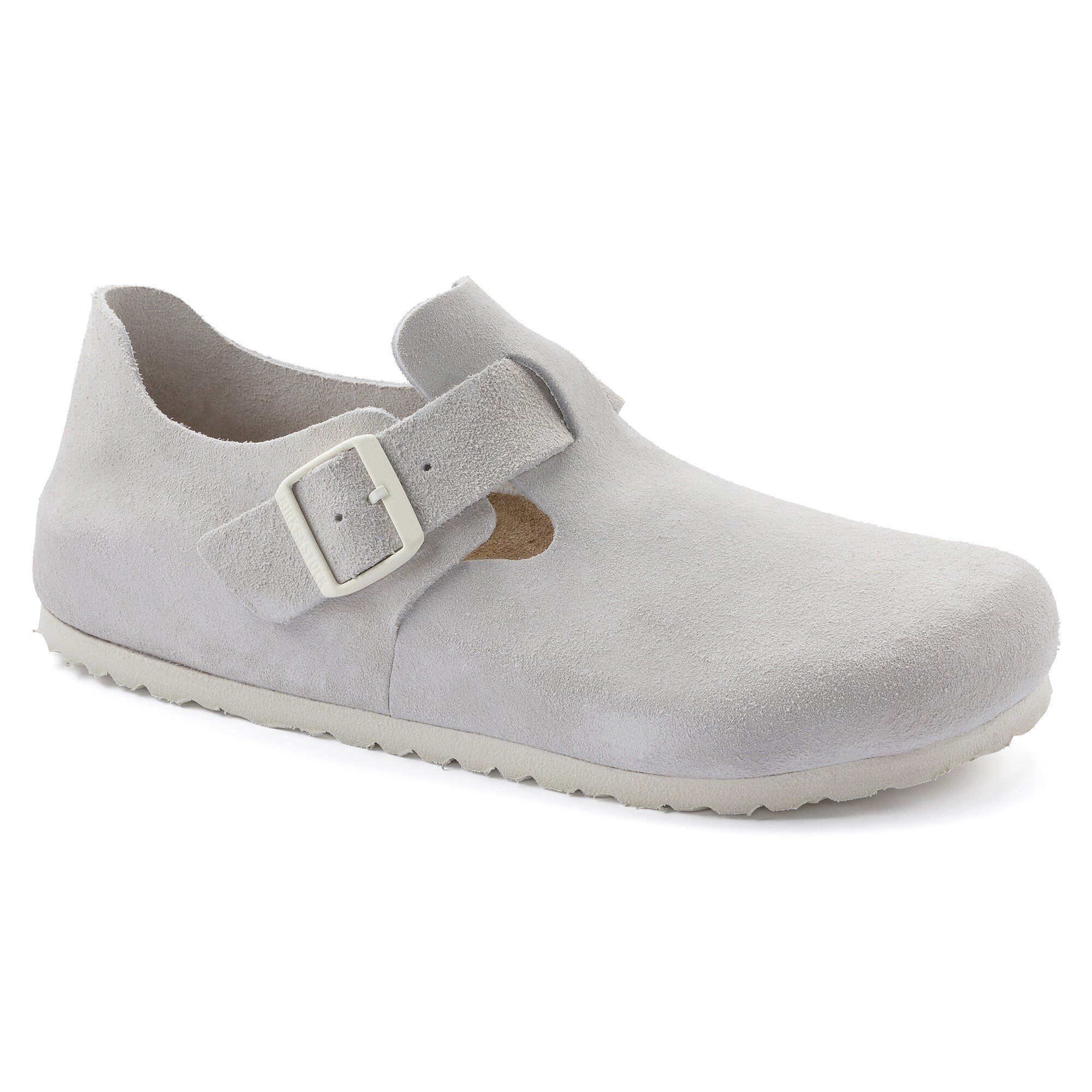 London Suede Leather in Color Antique White | BIRKENSTOCK US