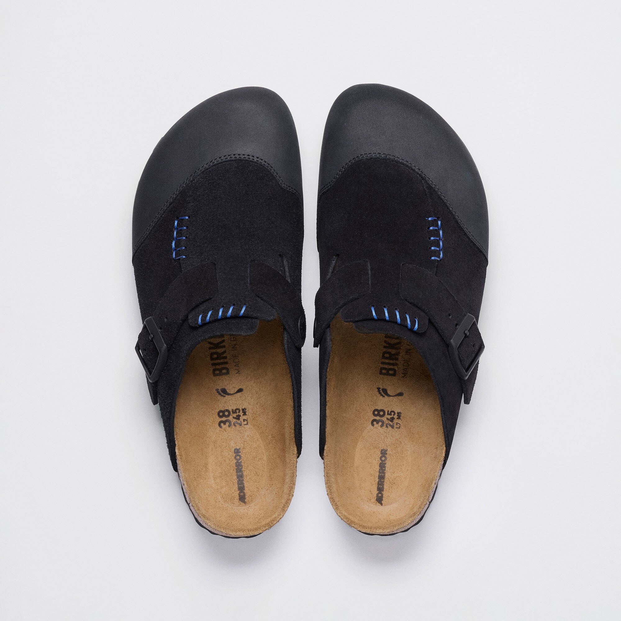 BIRKENSTOCK×Adererror®︎ サンダル ADERERROR Boston Cap Suede Leather in Color Black | BIRKENSTOCK US