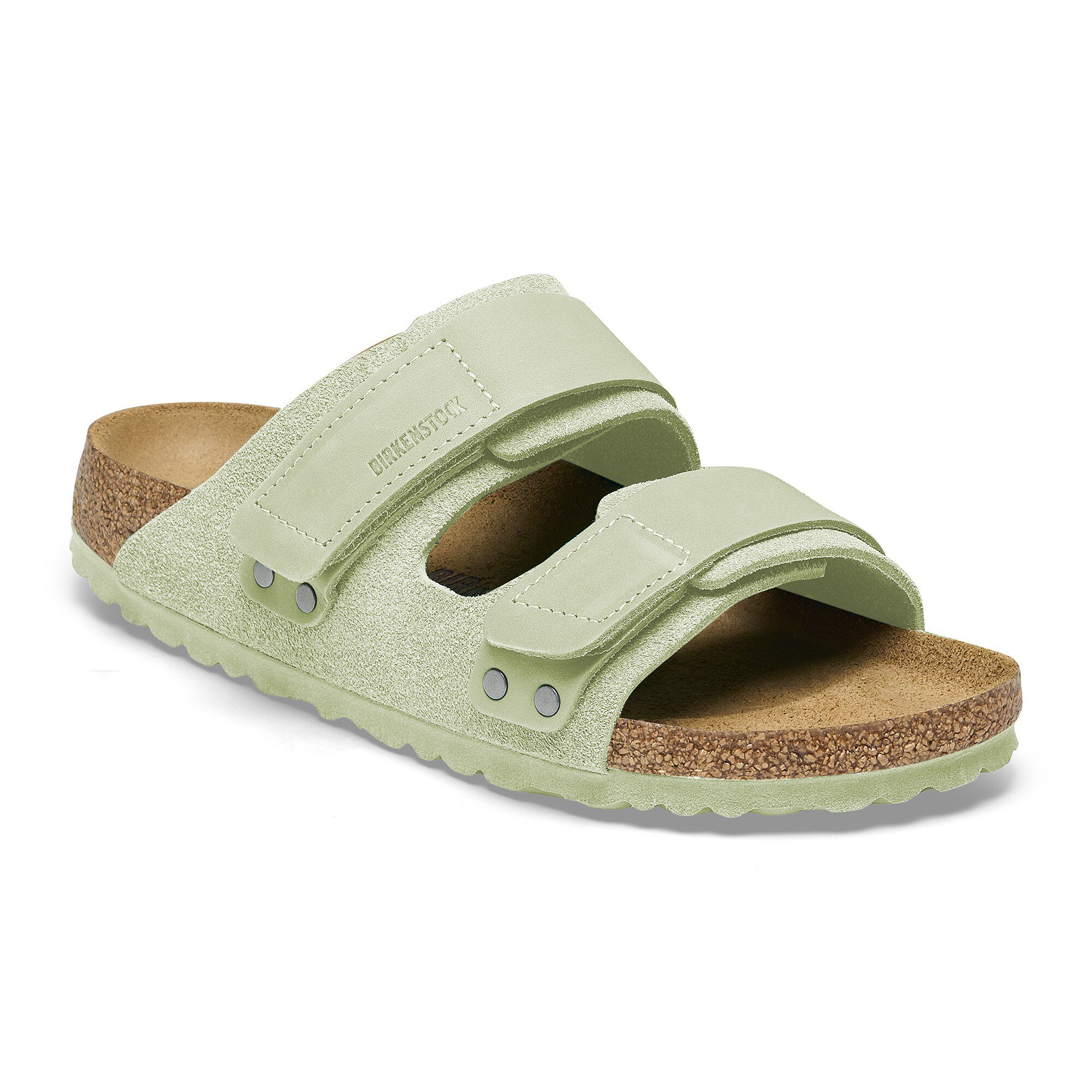 Uji Nubuck-Suede Leather in Color Faded Lime | BIRKENSTOCK US