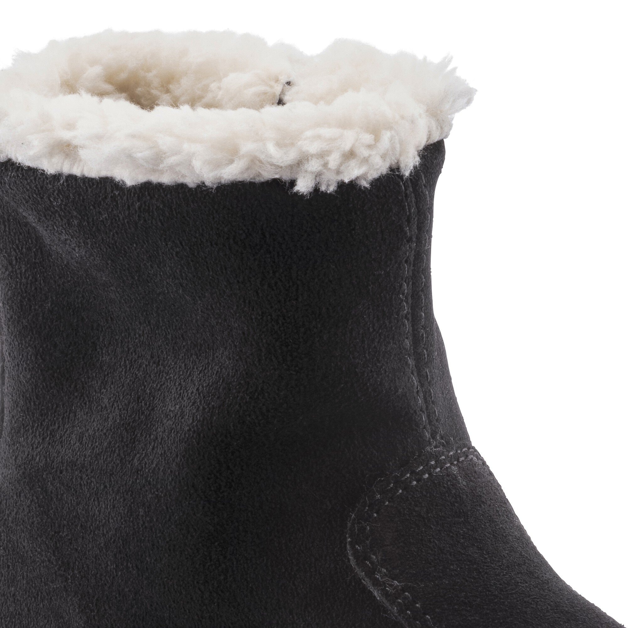 Детские ботинки Birkenstock Lille Kids Suede Leather, цвет: Чёрный — фото 4