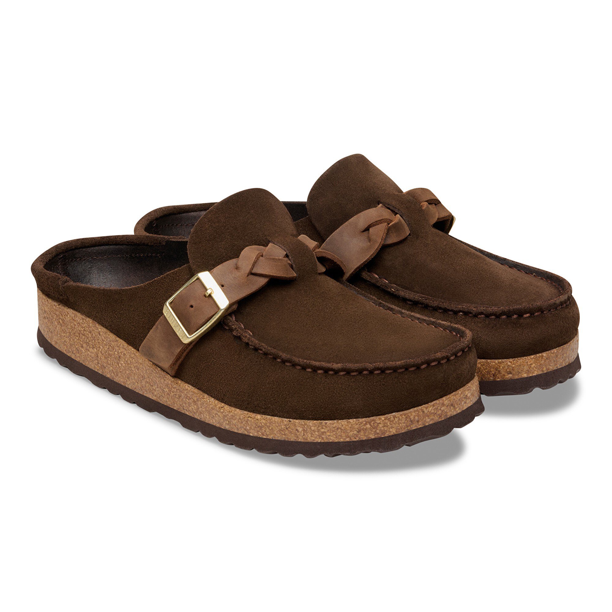 Сабо Birkenstock Buckley Braided Suede Leather, цвет: Carafe — фото 8