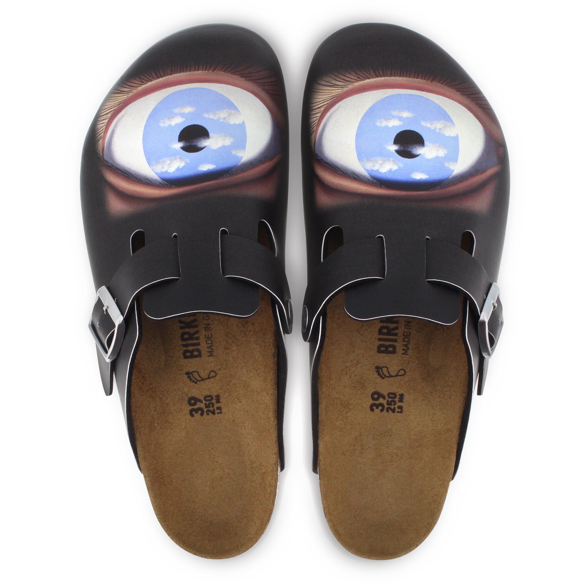 Сабо Birkenstock Boston Magritte Eye Birko-Flor, цвет: Чёрный — фото 5