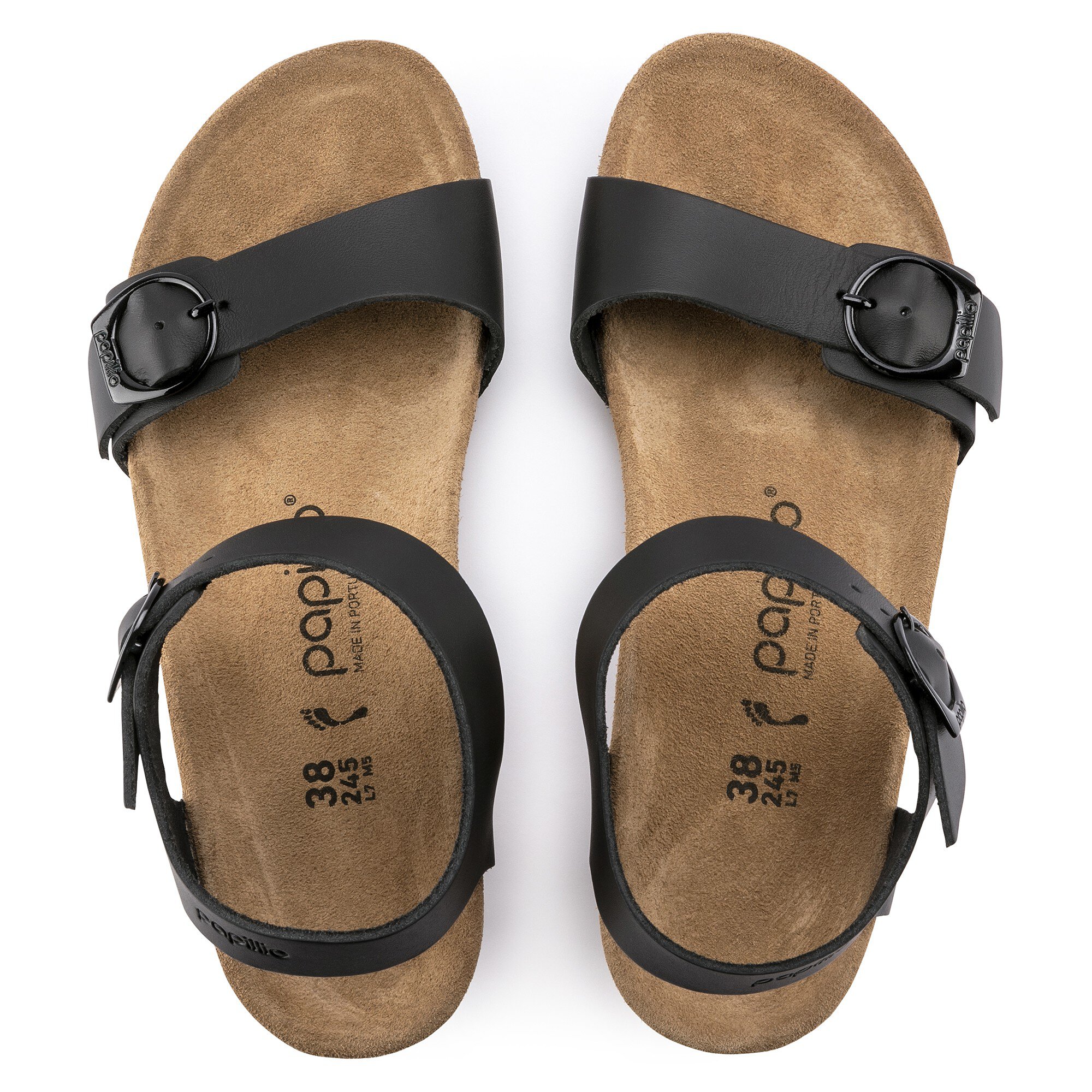 Женская обувь Birkenstock Soley Natural Leather, цвет: Чёрный — фото 2