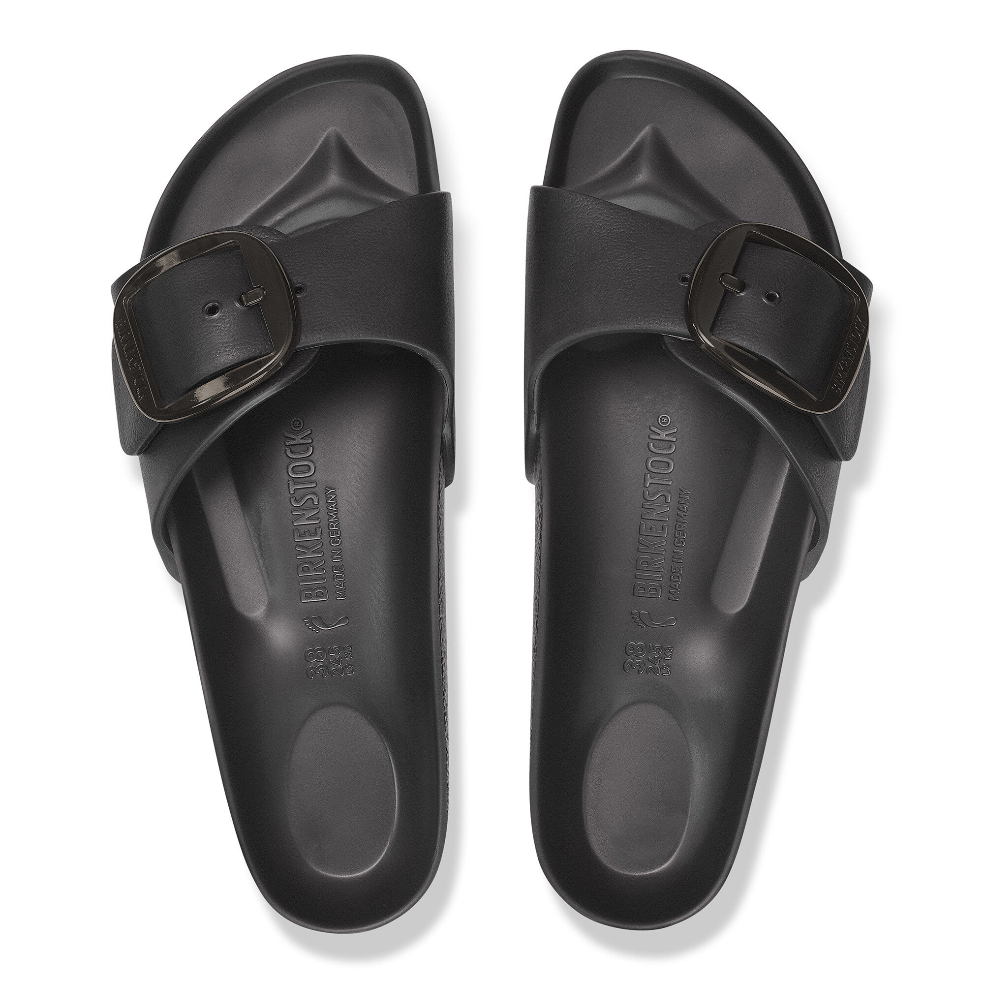Женские сандалии Birkenstock Madrid Big Buckle EVA, цвет: Чёрный — фото 2