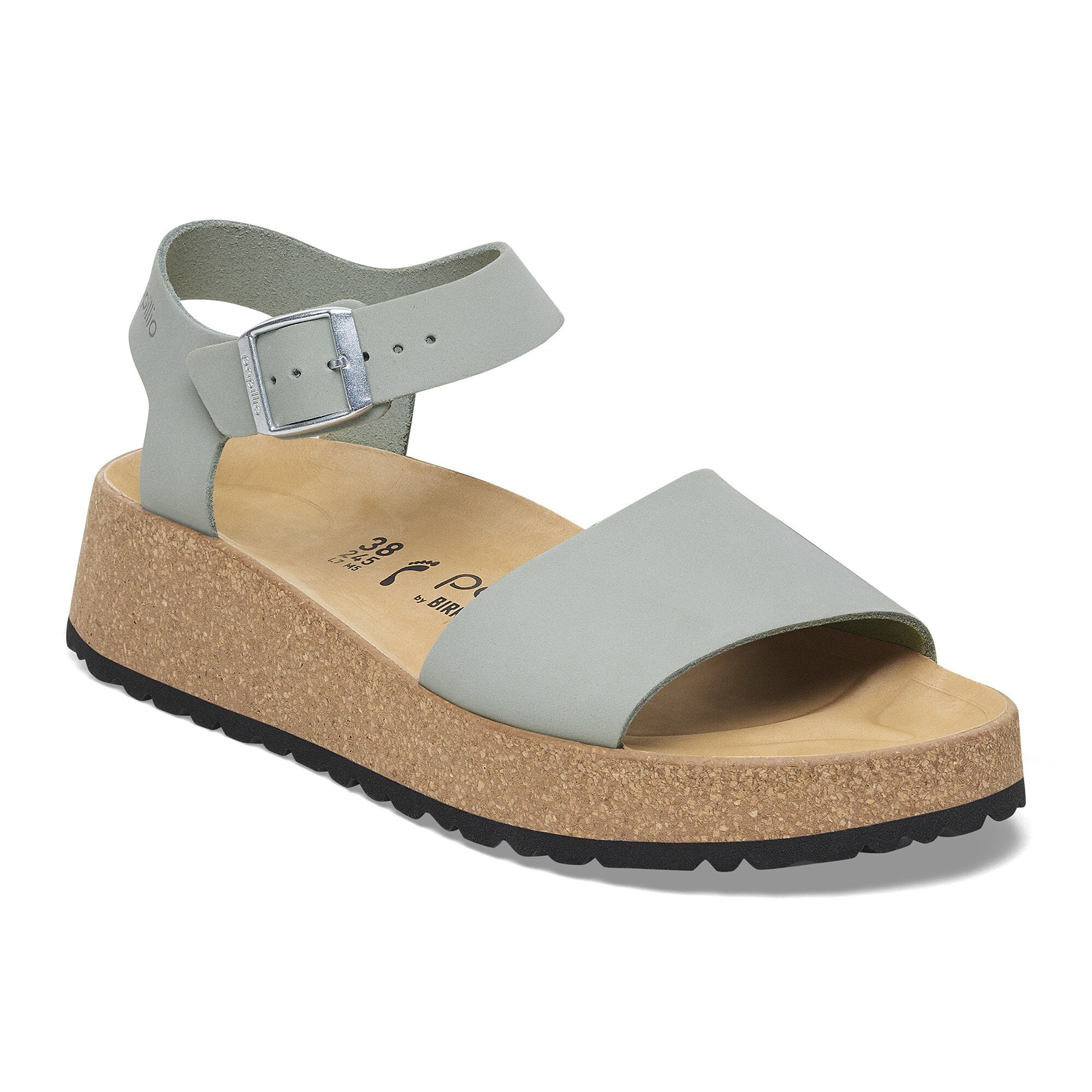 ビルケンシュトック　Papillio Glenda 24.5センチ Glenda Nubuck Leather in Color Pure Sage | BIRKENSTOCK US