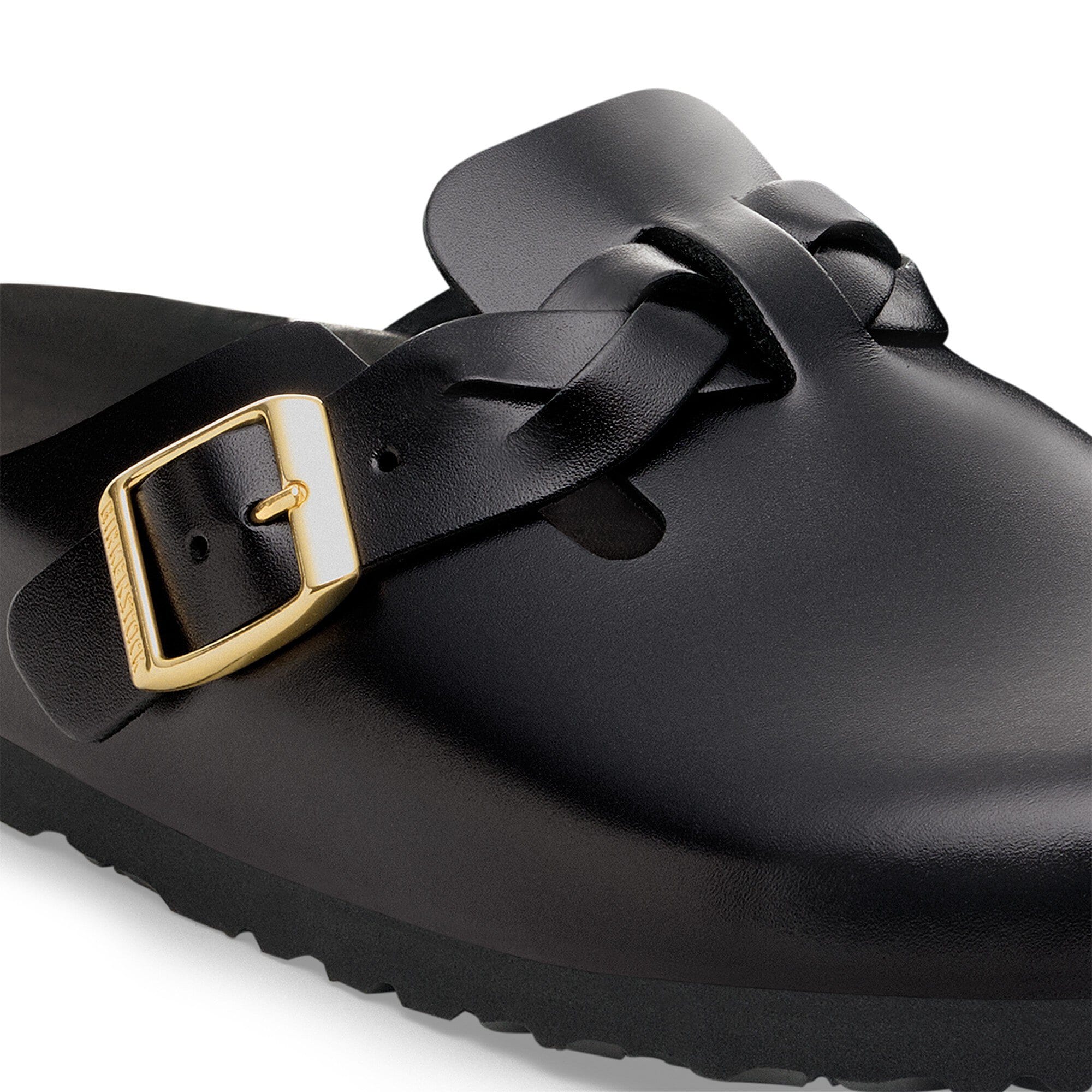 Сабо Birkenstock Boston Braided Natural Leather, цвет: Чёрный — фото 8