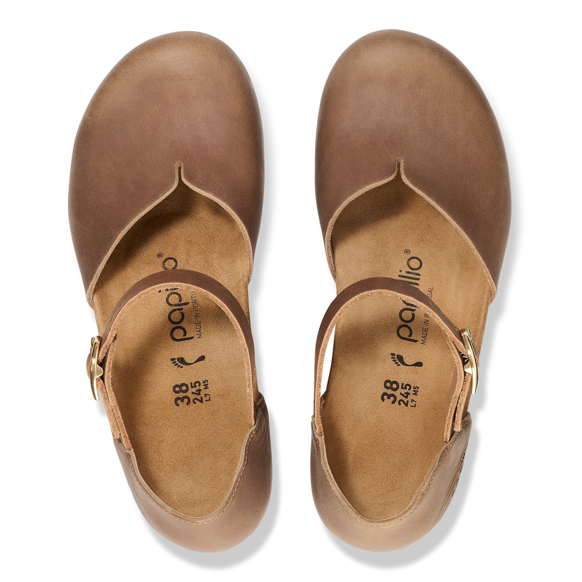 Украшения Birkenstock Mary Ring-Buckle Natural Leather, цвет: Коньячный — фото 2