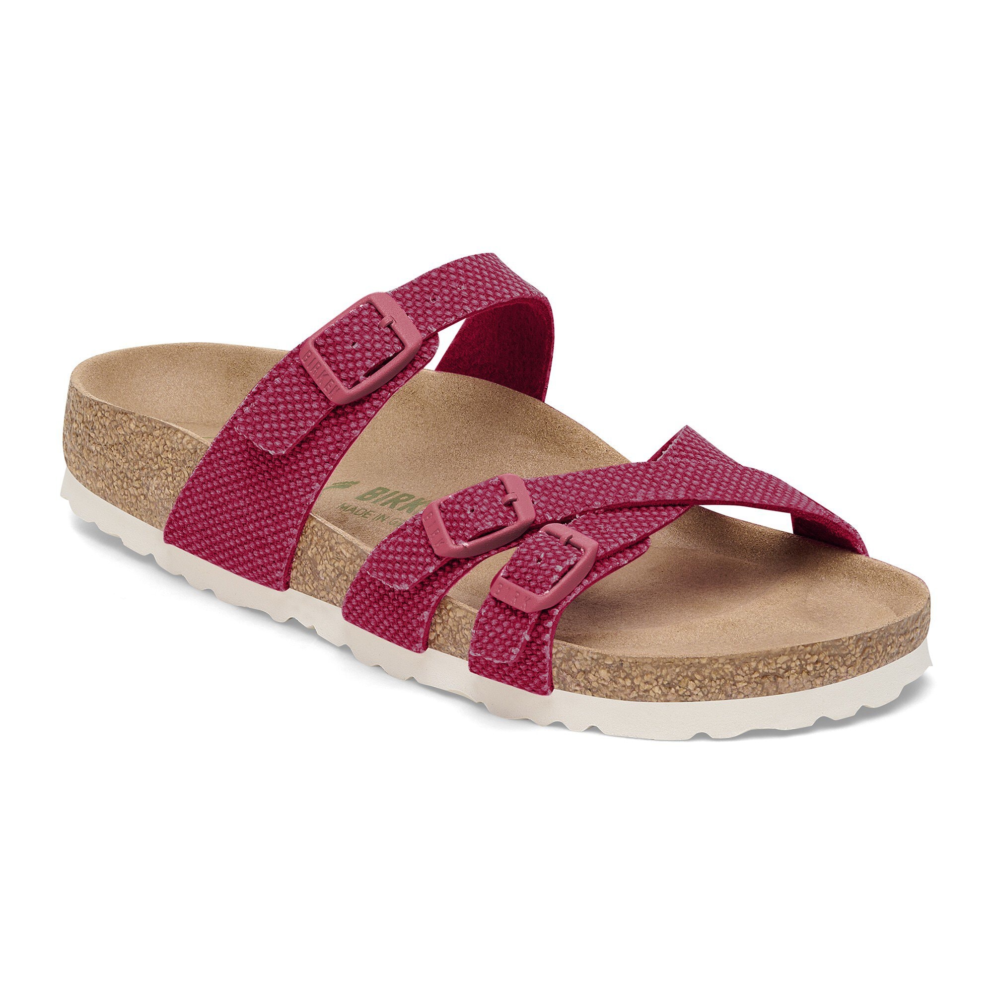 Franca Vegan Textile in Color Fuchsia Tulip | BIRKENSTOCK US
