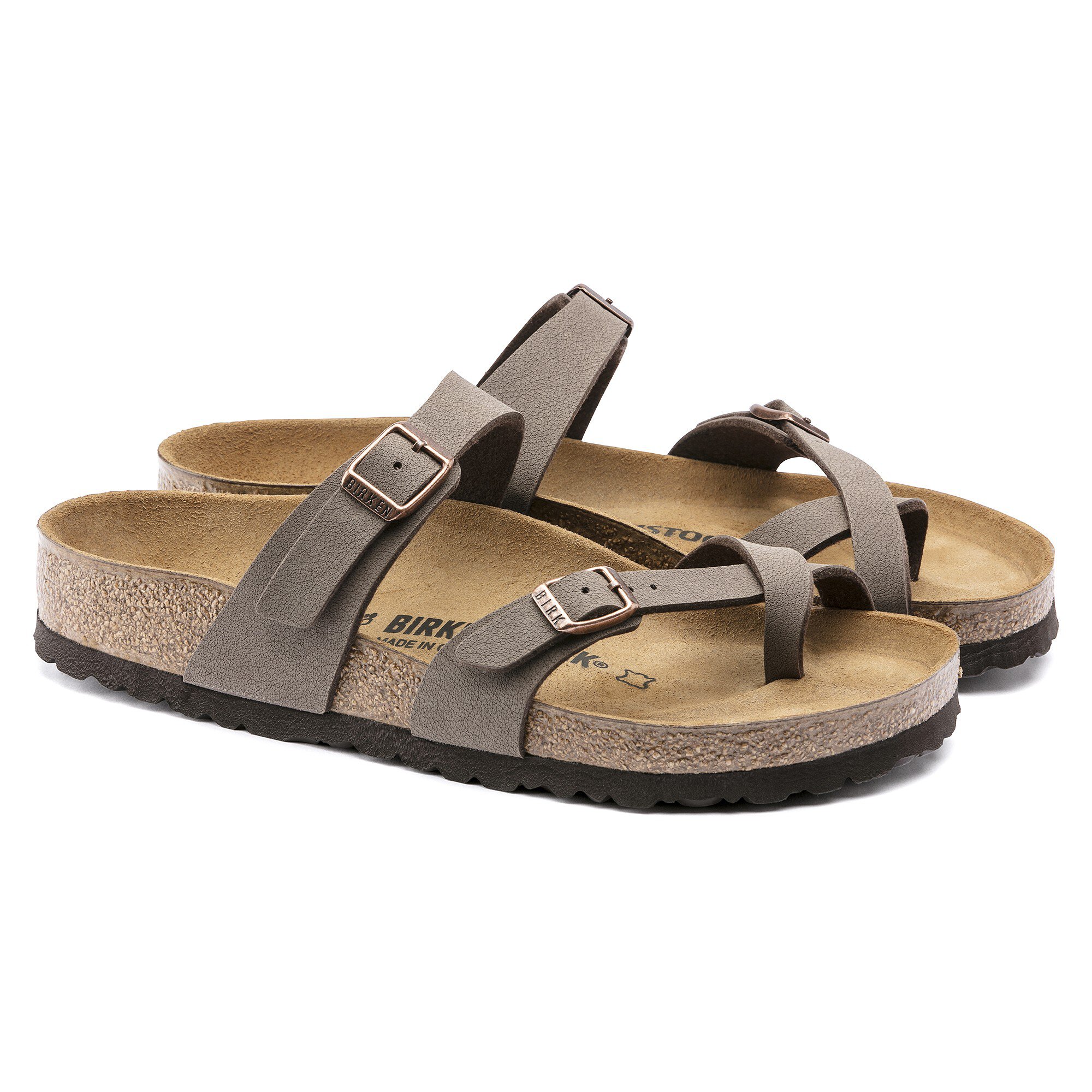 Сандалии Birkenstock Mayari Birko-Flor Nubuck, цвет: Мокко — фото 6