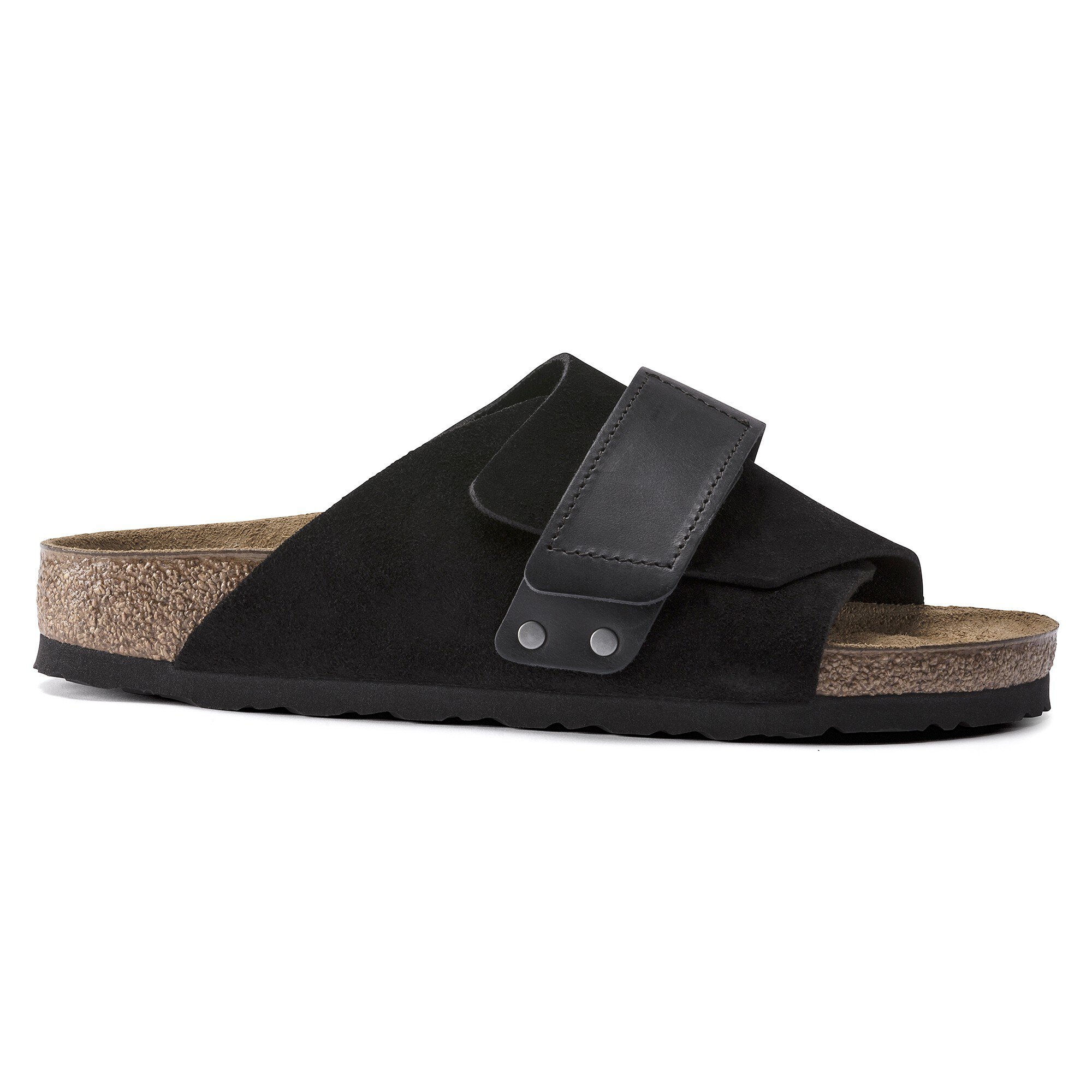 Сабо Birkenstock Kyoto Waxy Leather/Suede Leather, цвет: Чёрный — фото 3