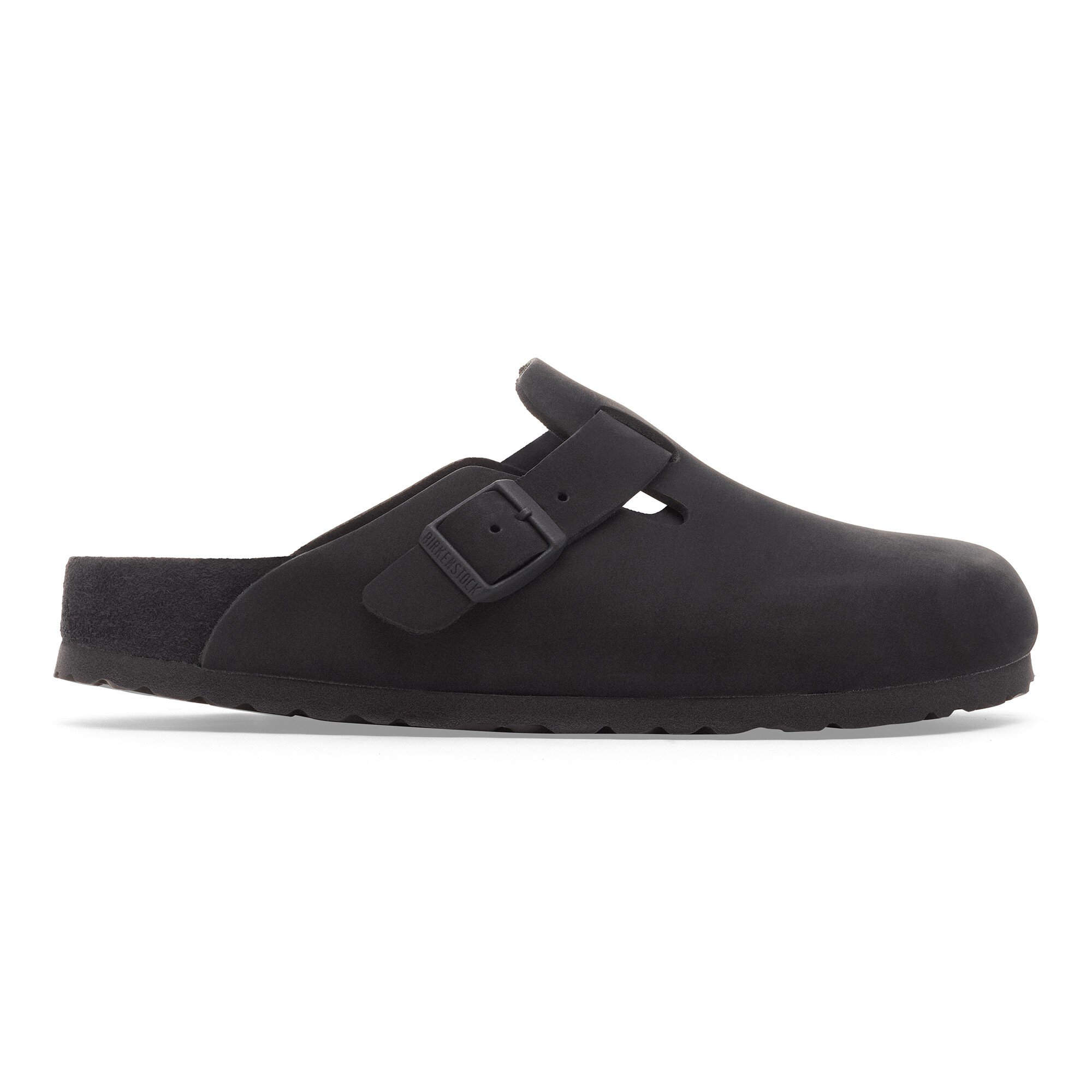 Сабо Birkenstock Boston Nubuck Leather, цвет: Чёрный — фото 3