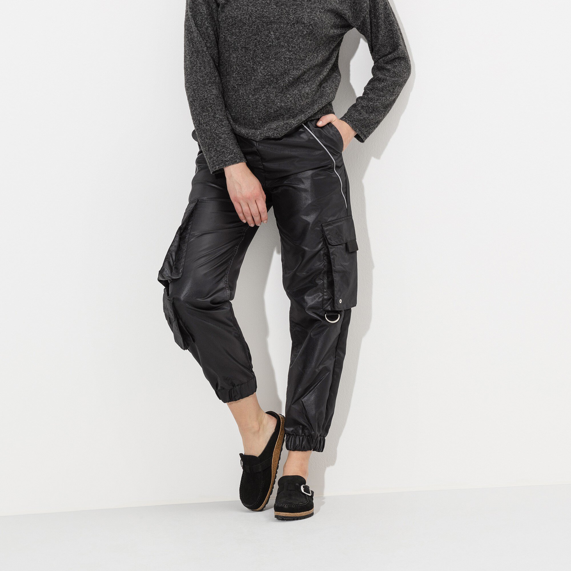 Birkenstock Buckley Suede Leather, цвет: Чёрный — фото 5