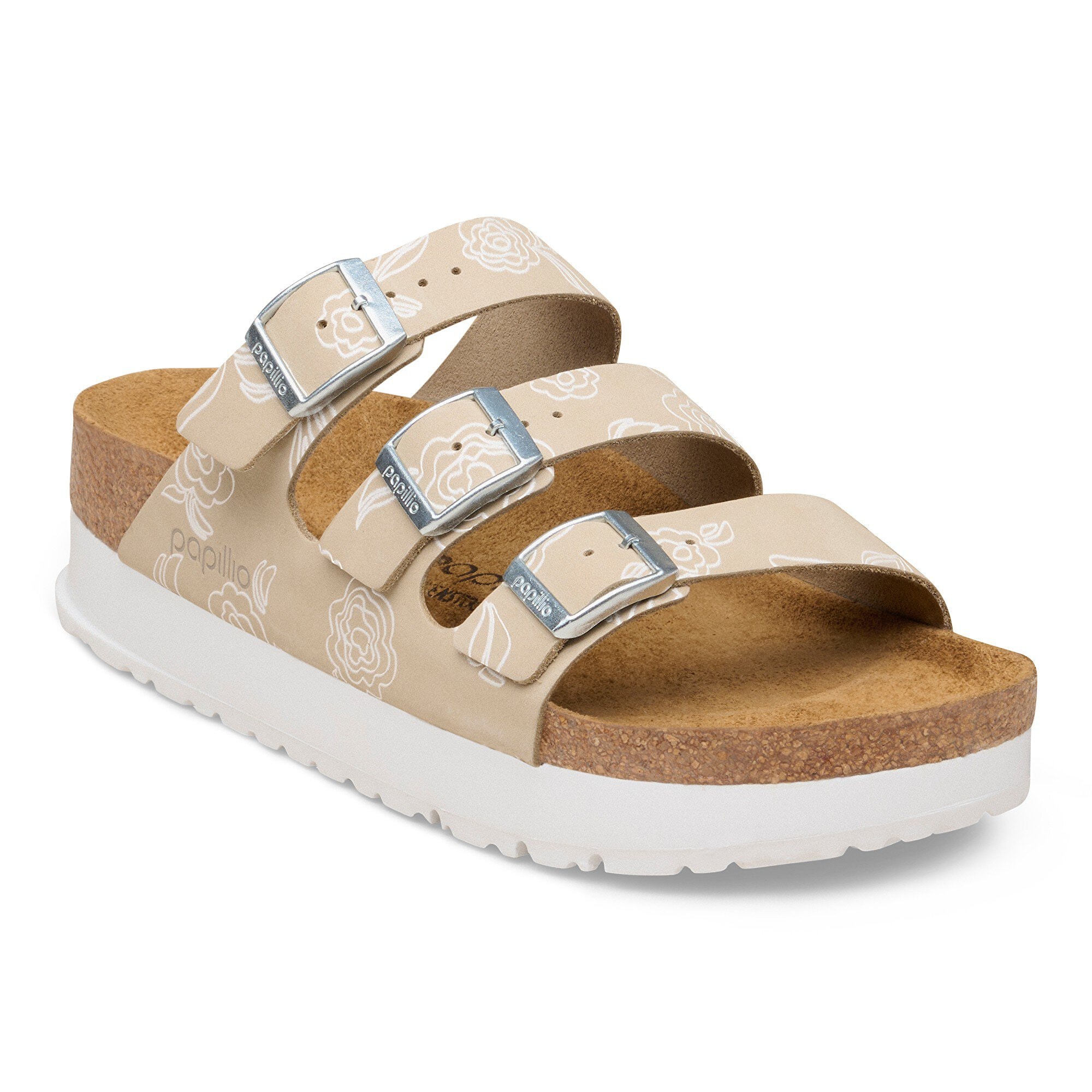 Florida Flex Platform Nubuck Leather in Color Oyster Flower