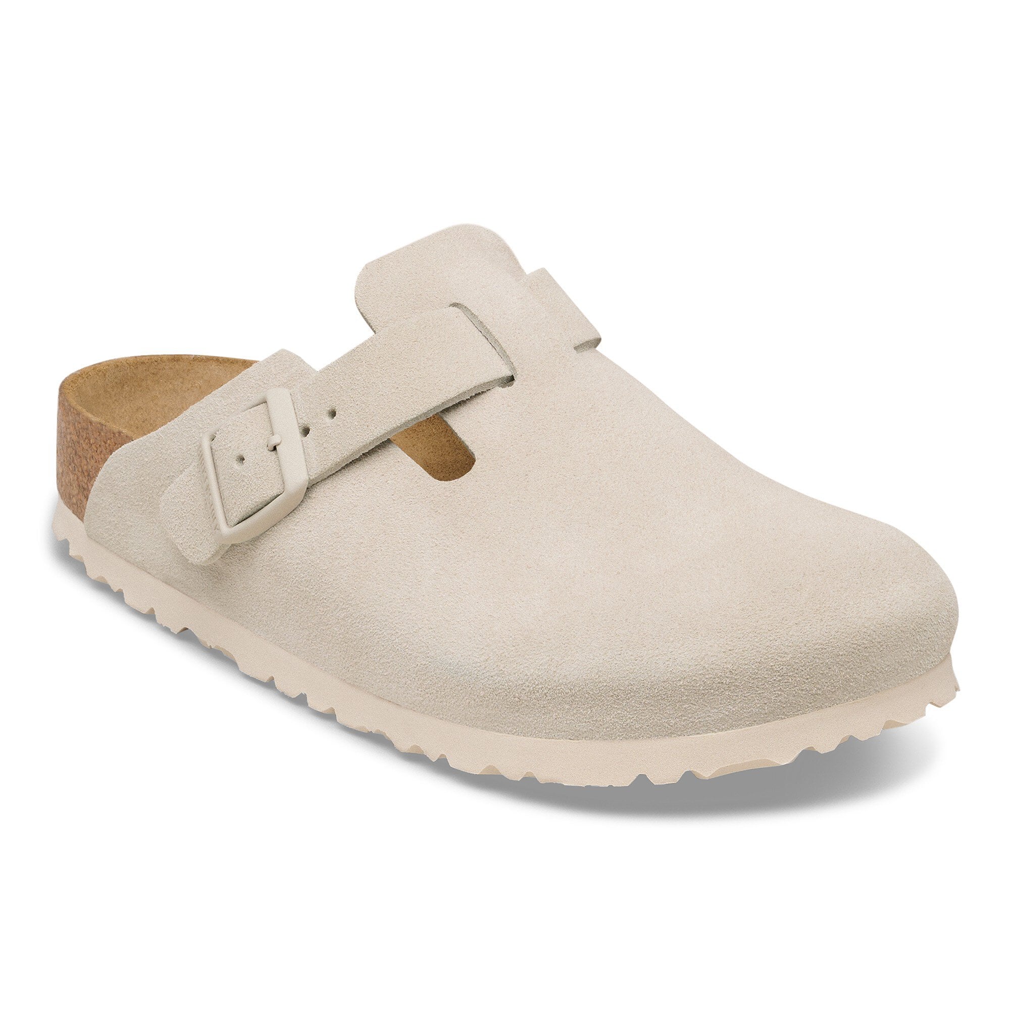Boston Suede Leather in Color Oyster | BIRKENSTOCK Canada