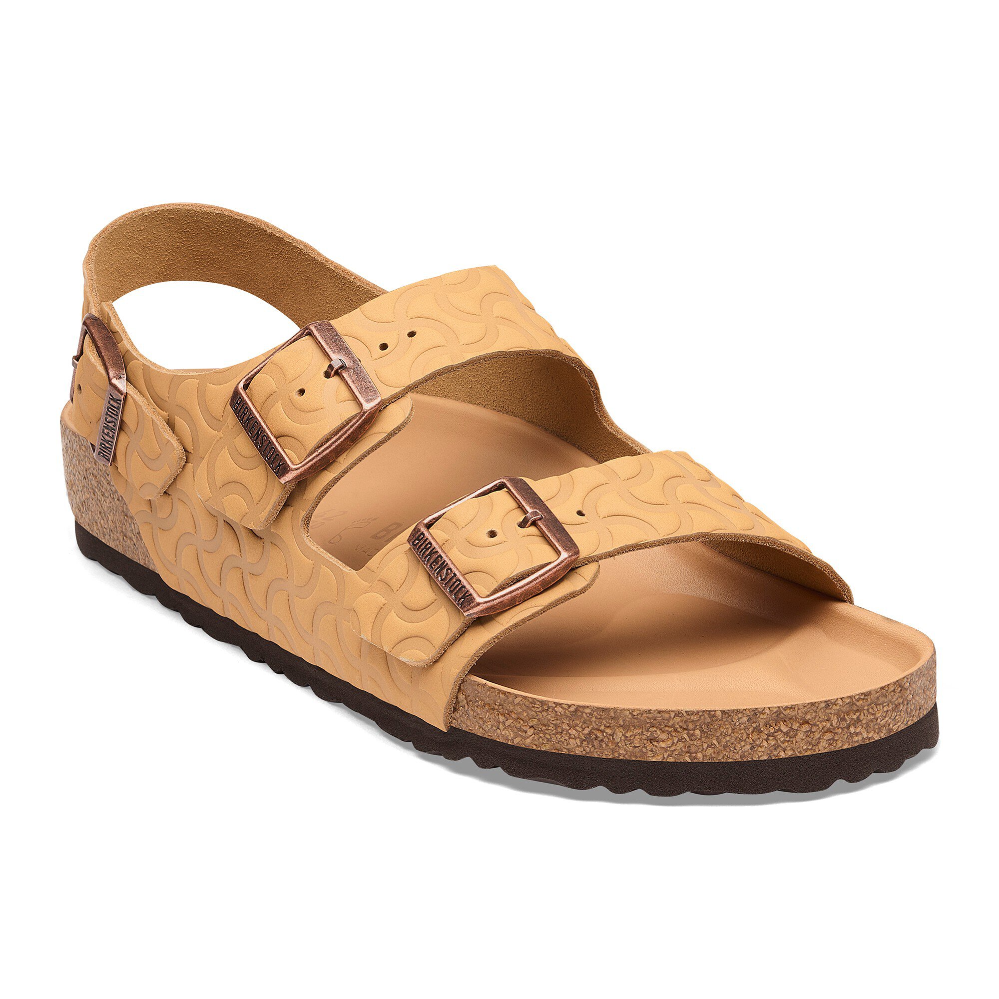 靴 BIRKENSTOCK MIRANO Milano Embossed Leather in Color Nature Semi Veg Tan | BIRKENSTOCK US