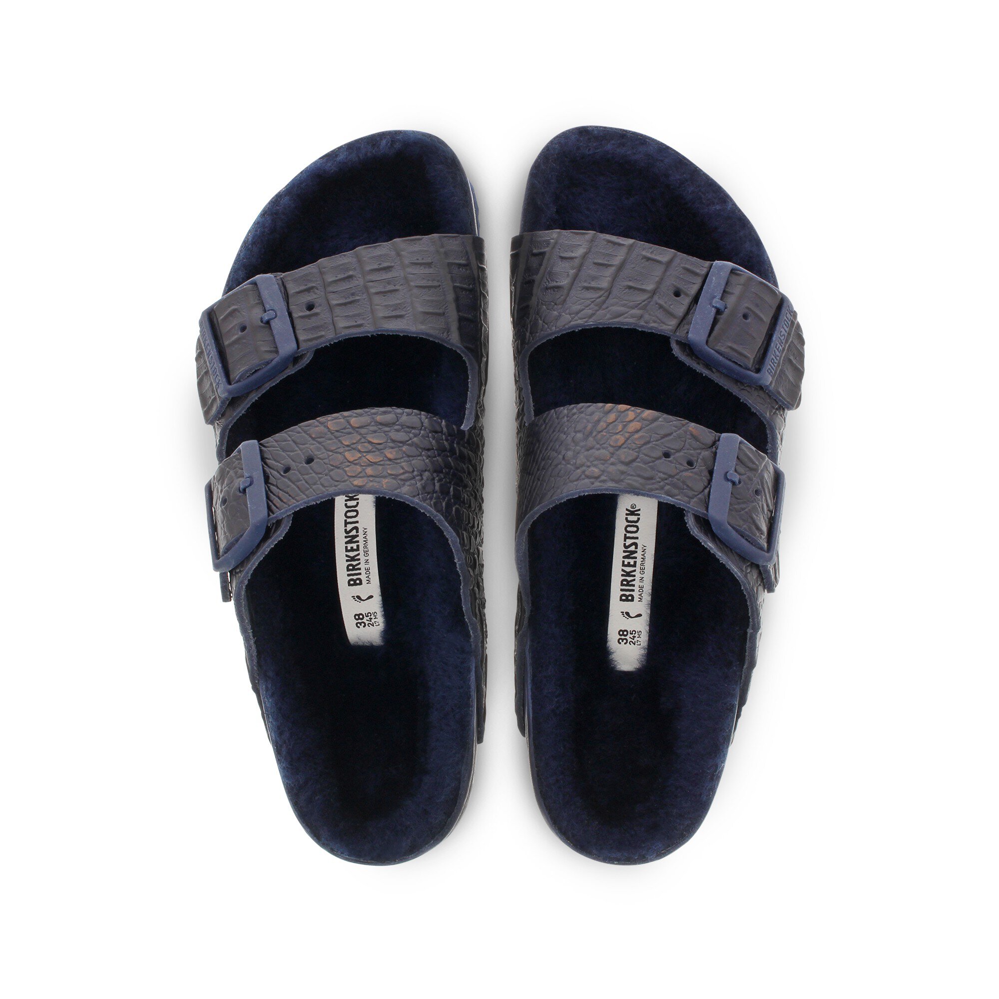 Женские сандалии Birkenstock Arizona Natural Leather, цвет: Тёмно-синий — фото 5