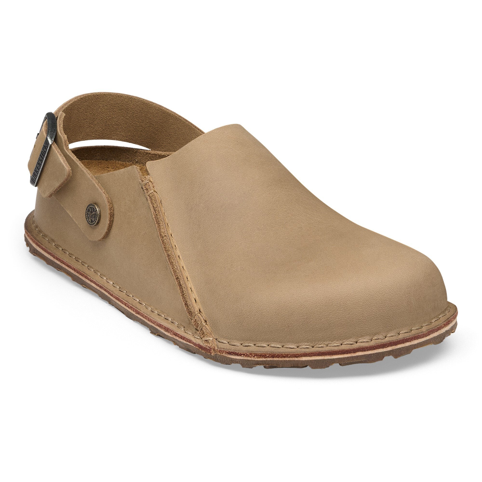 Lutry Premium Oiled Leather in Color Tobacco Brown | BIRKENSTOCK US