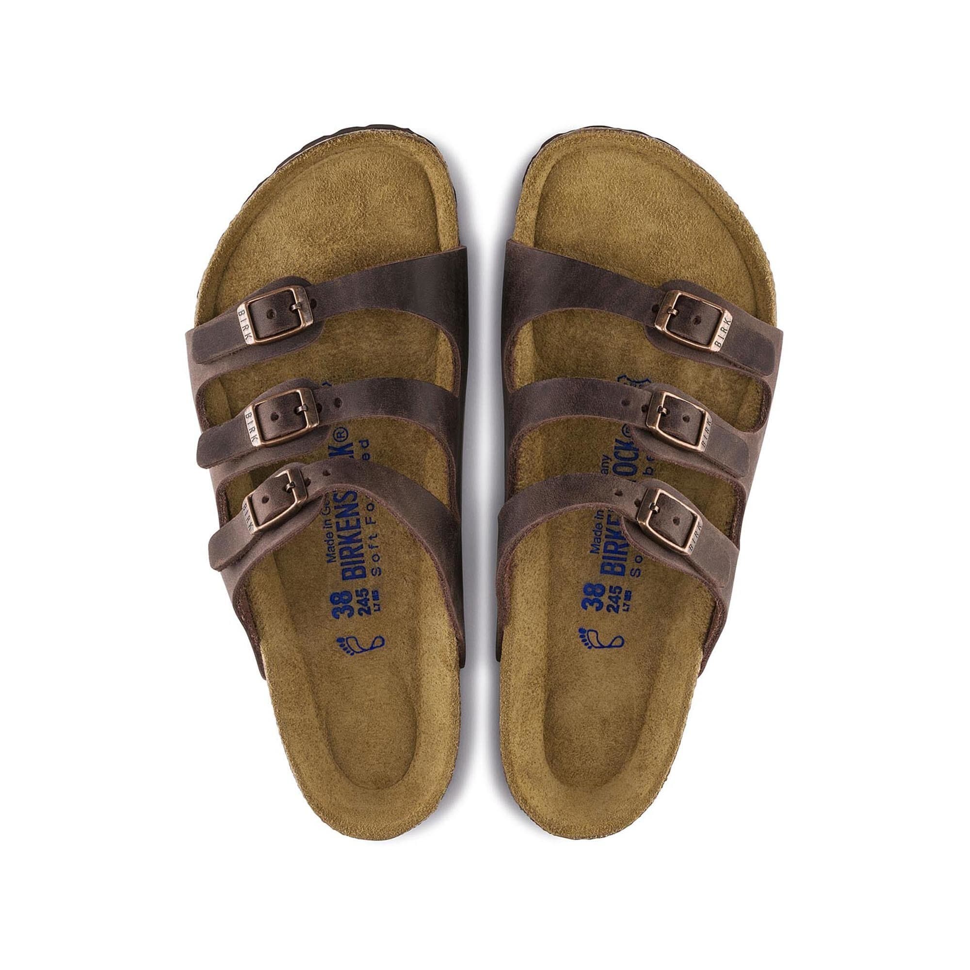 Женские сандалии Birkenstock Florida Soft Footbed Natural Leather Oiled, цвет: Habana — фото 2