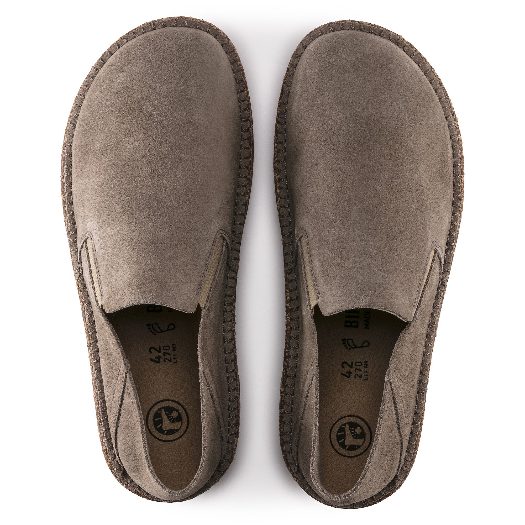 Туфли Birkenstock Callan Suede Leather, цвет: Серый серо-коричневый — фото 2