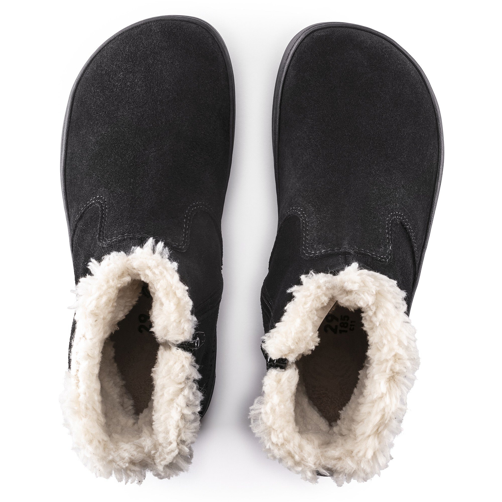 Детские ботинки Birkenstock Lille Kids Suede Leather, цвет: Чёрный — фото 2