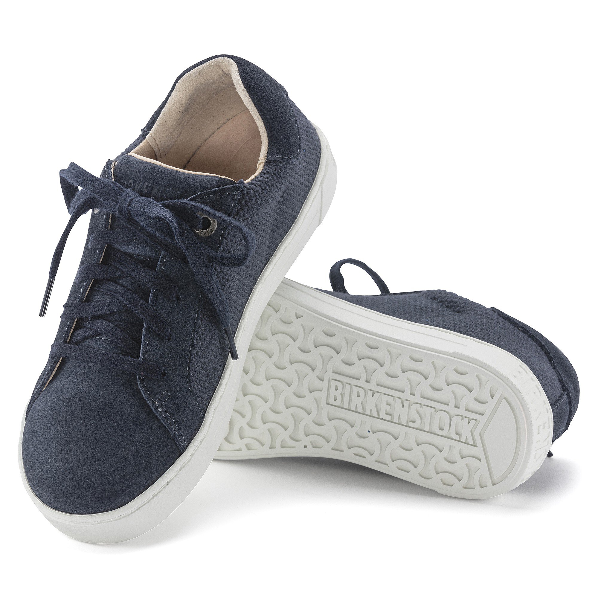 Детские кроссовки Birkenstock Porto Kids Suede Leather/Textile, цвет: Полуночный синий — фото 4