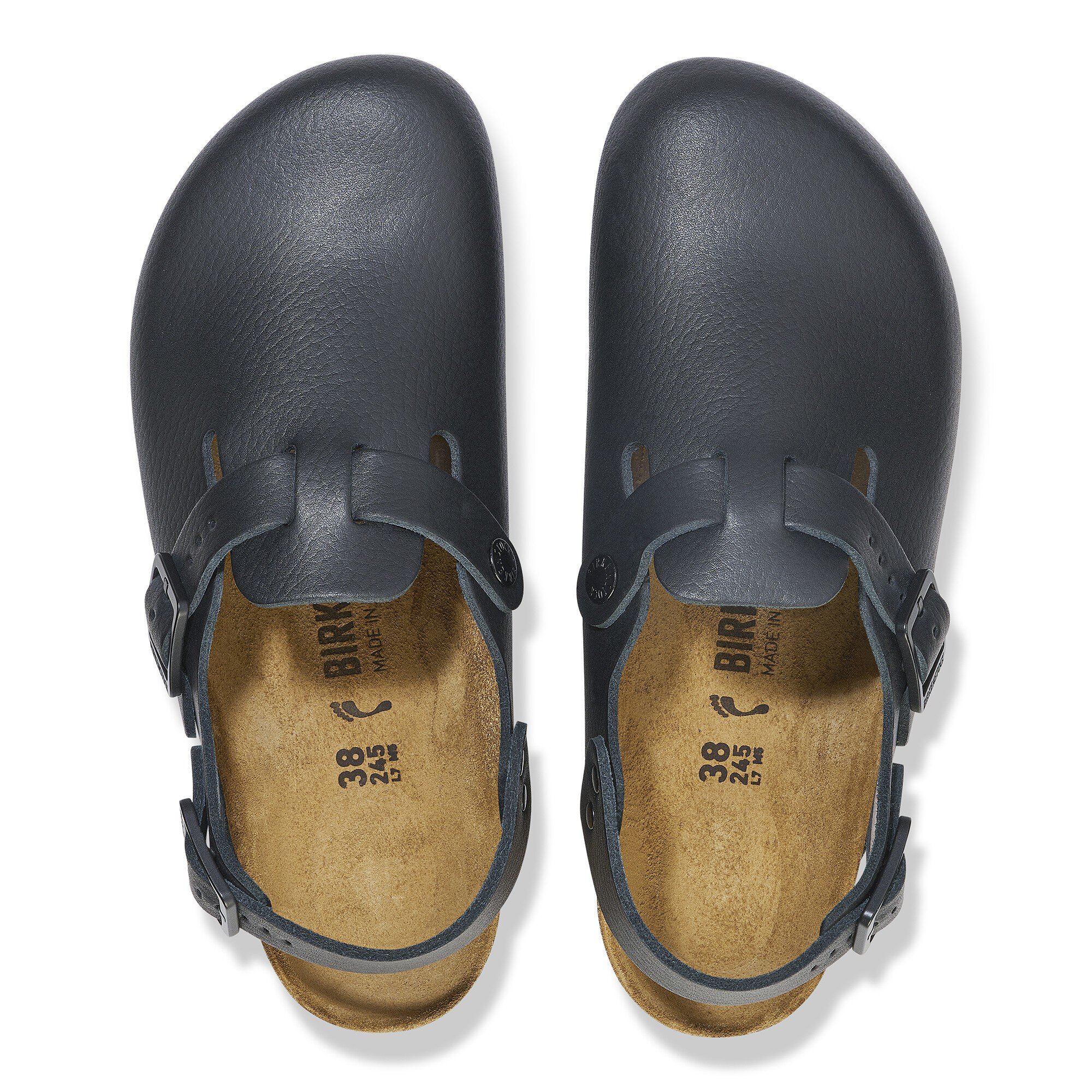 Сабо Birkenstock Tokio PRO Natural Leather Coated, цвет: Чёрный — фото 2