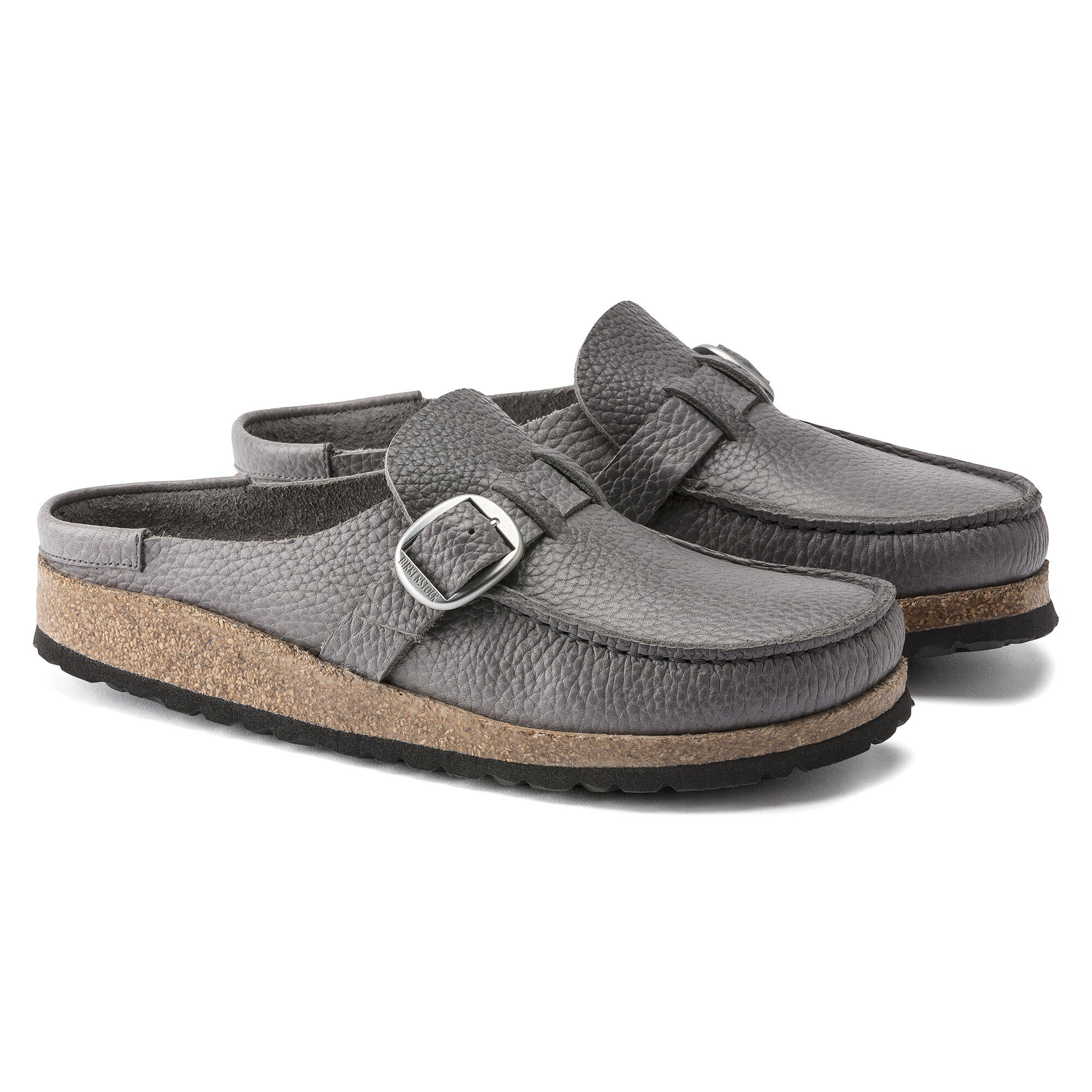 Сабо Birkenstock Buckley Natural Leather Coarsely, цвет: Серый — фото 4