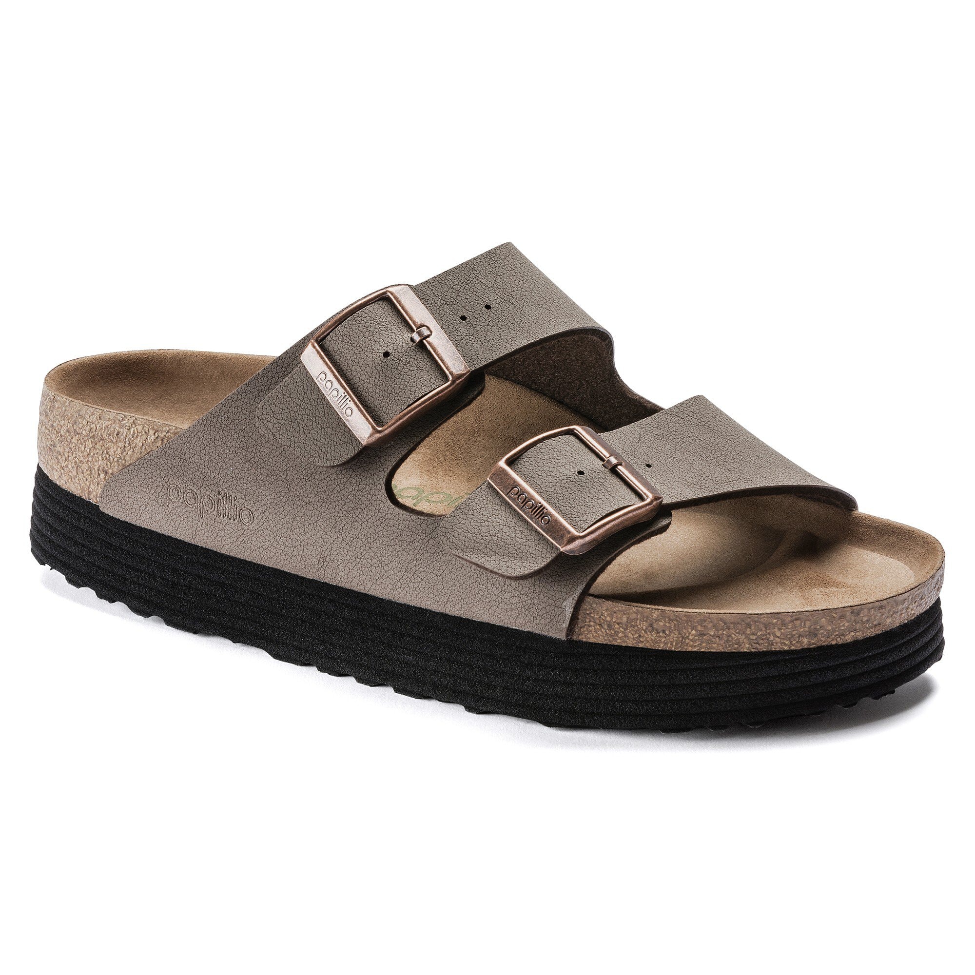 Arizona Flex Platform Vegan Birkibuc in Color Mocha | BIRKENSTOCK US