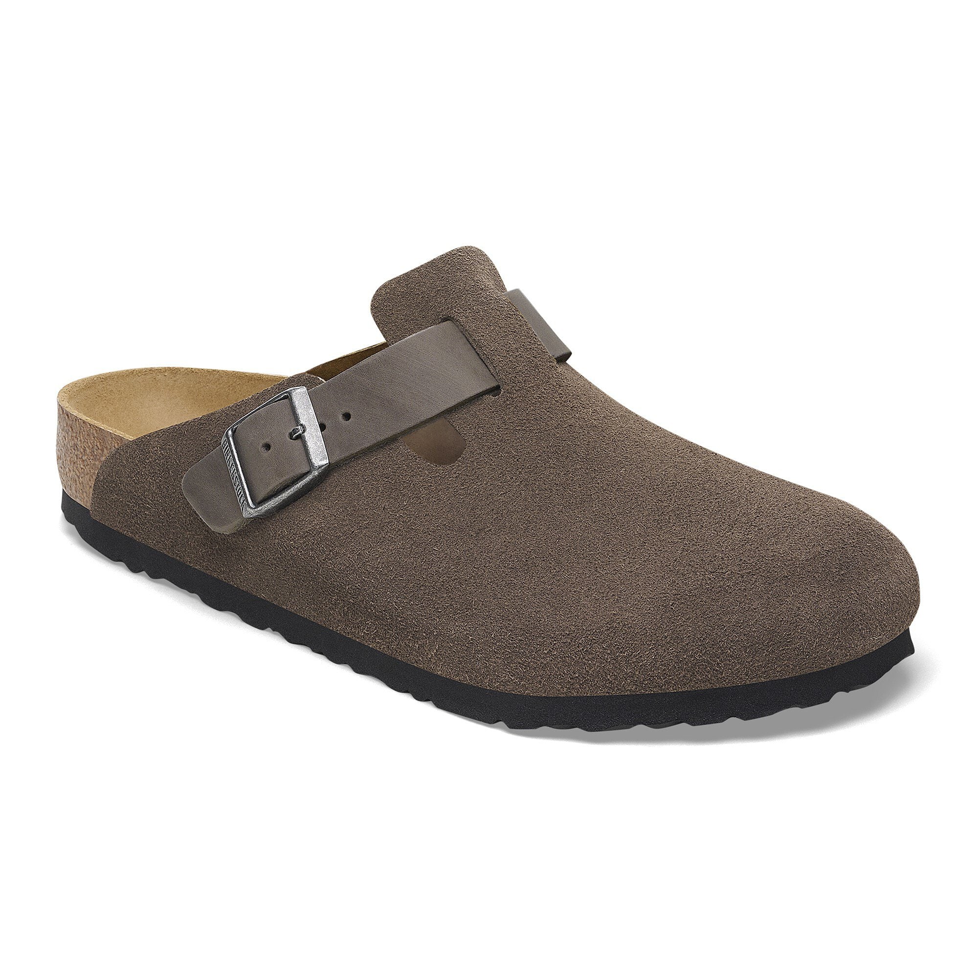 Boston Mixed Leather in Color Concrete Gray | BIRKENSTOCK US