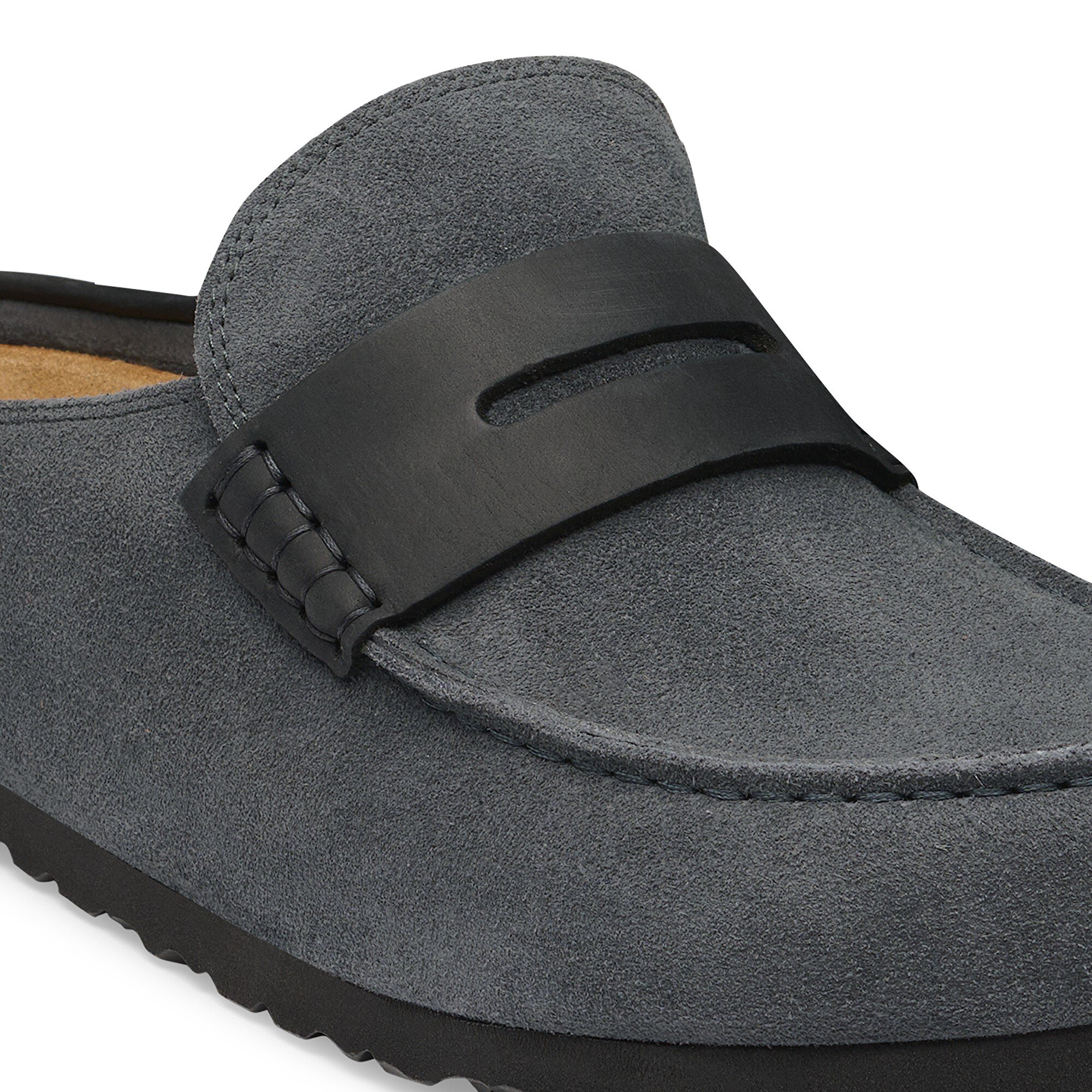 Сабо Birkenstock Naples Wrapped Mixed Leather, цвет: Угольный — фото 7