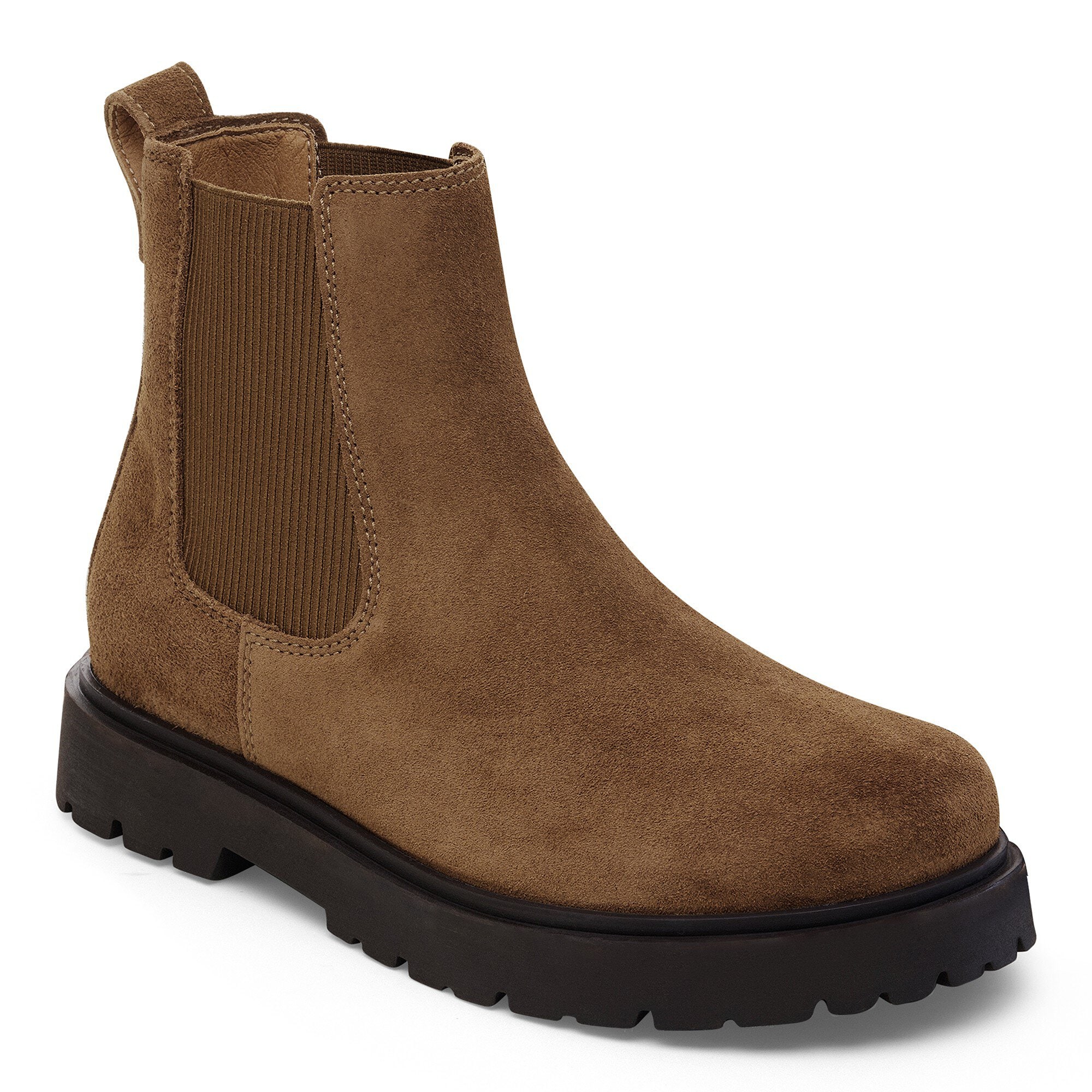 Highwood Slip On Men Suede Leather in Color Dark Tea | BIRKENSTOCK US