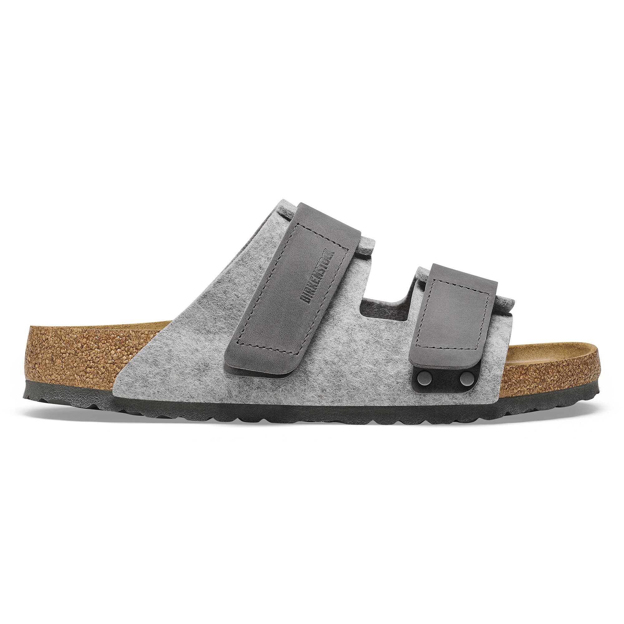 Сандалии Birkenstock Uji Leather/Textile/Felt, цвет: Светлый серый — фото 3