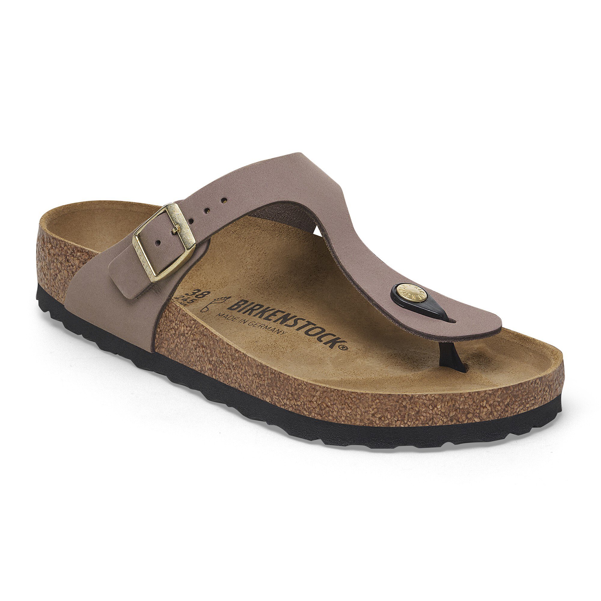 靴 BIRKENSTOCK 42 Gizeh Nubuck Leather in Color Faded Purple | BIRKENSTOCK US