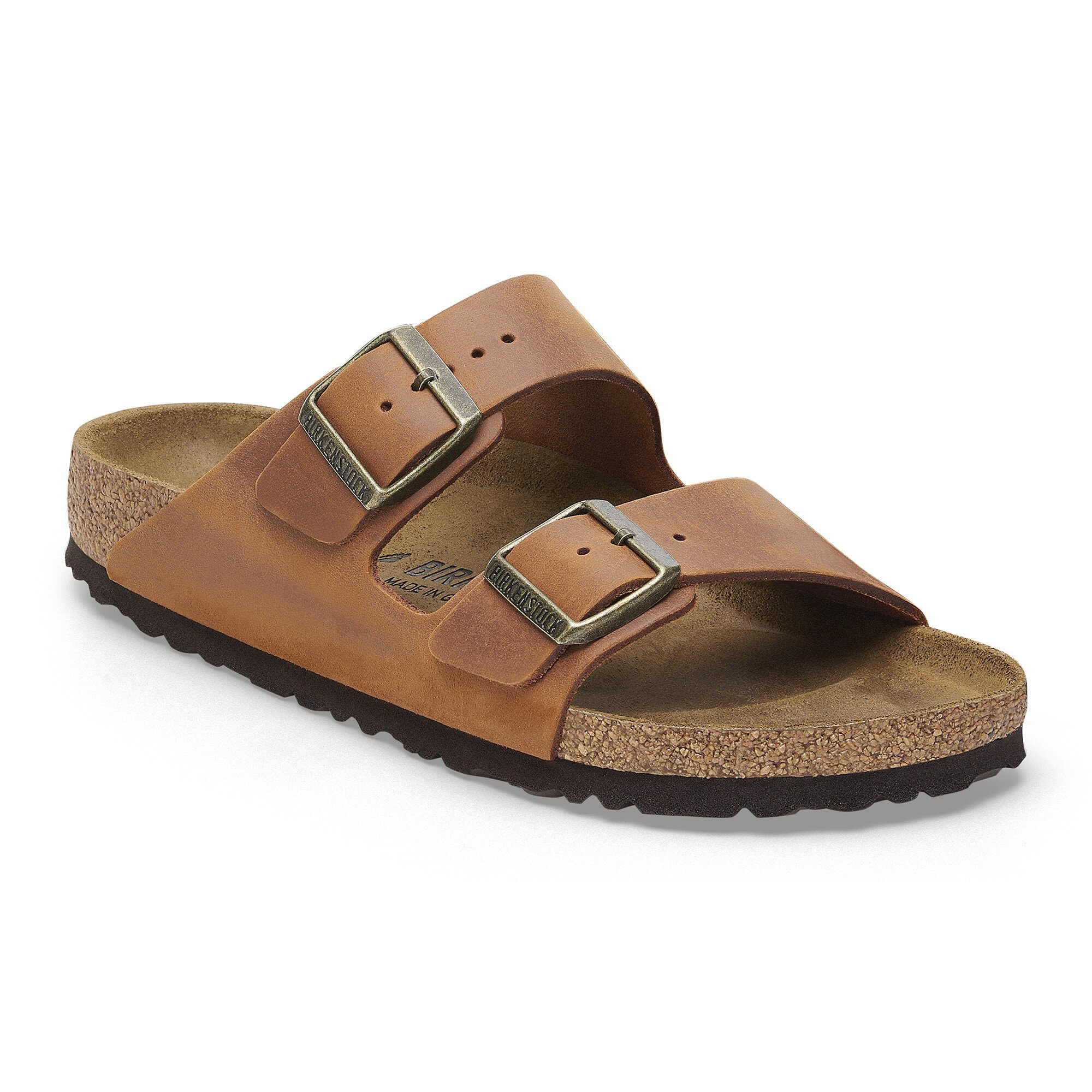 Arizona Oiled Leather in Color Cognac | BIRKENSTOCK US